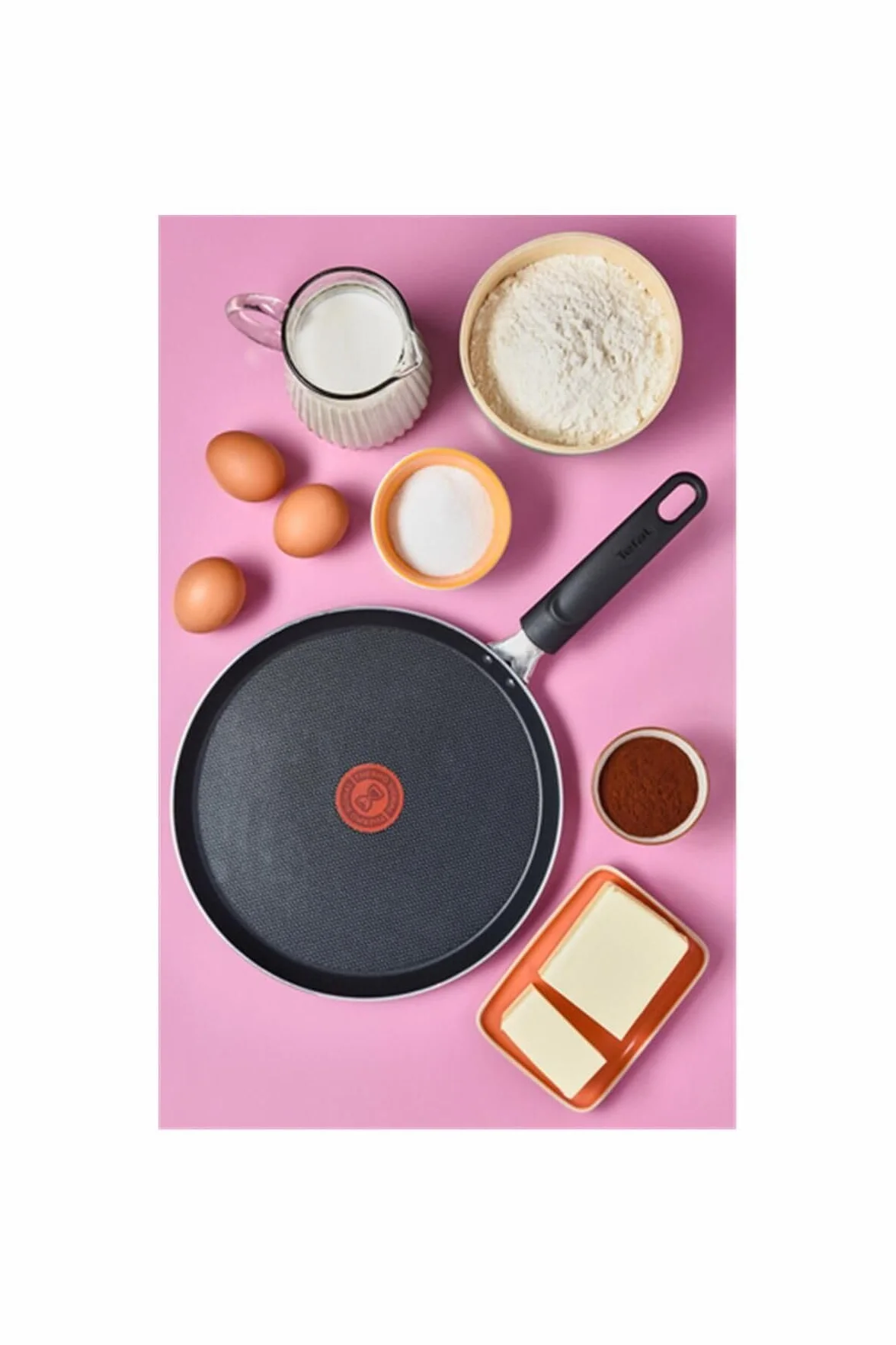Tefal Titanium Simple Cook 2100118531 Patelnia do Naleśników, Czarny, 25 cm
