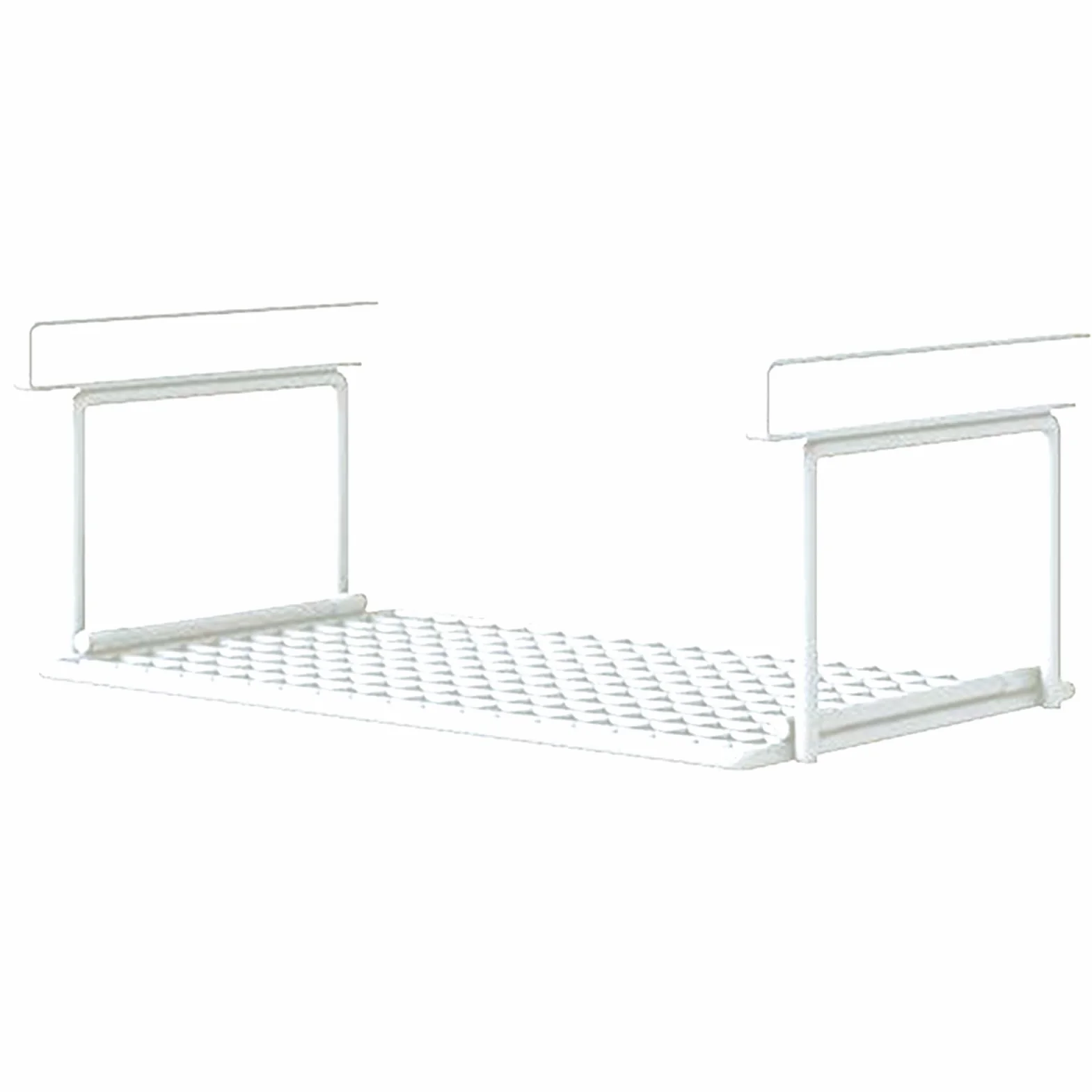 Generisch Kosz wiszący pod półką z metalu 32/39/52 cm, organizer do szafek kuchennych, szafek na buty i szafek na ubrania (czarny/biały)
