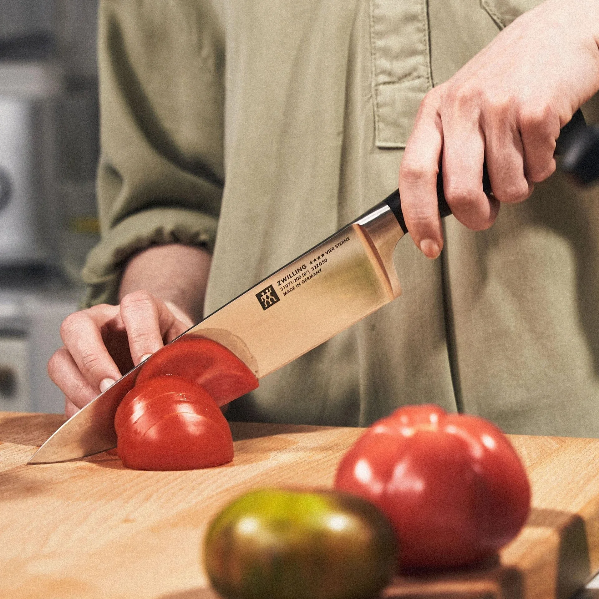 ZWILLING Kochmesser 20 cm Vier Sterne Rostfreier Spezialstahl Kunststoff-Griff
