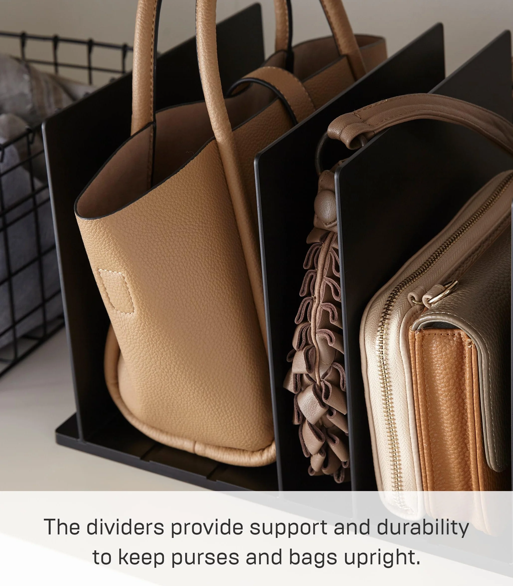YAMAZAKI 4957 Smart organizer kieszonkowy (zestaw 2 szt.), czarny, żywica ABS, minimalistyczny, 31,8 x 24 x 21 cm