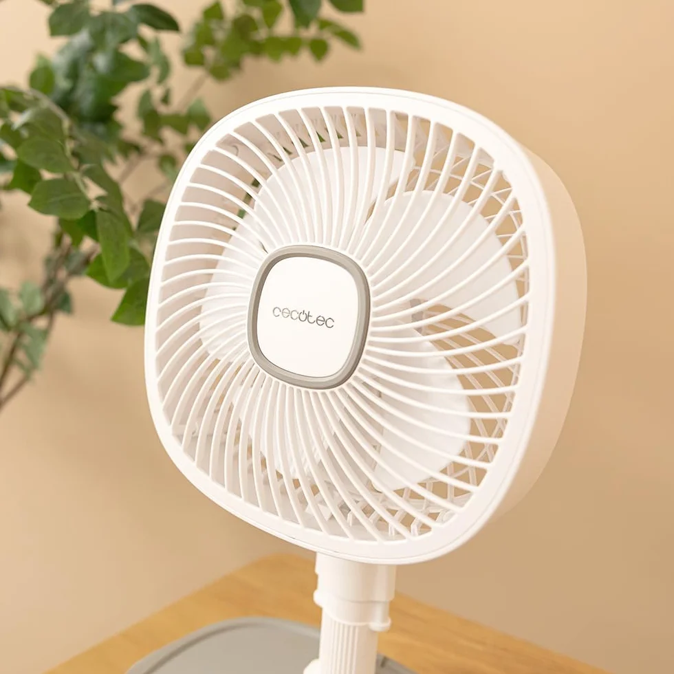 Cecotec Składany przenośny wentylator EnergySilence 1000 FoldAir Portable z LED, 8000 mAh, 10 cali