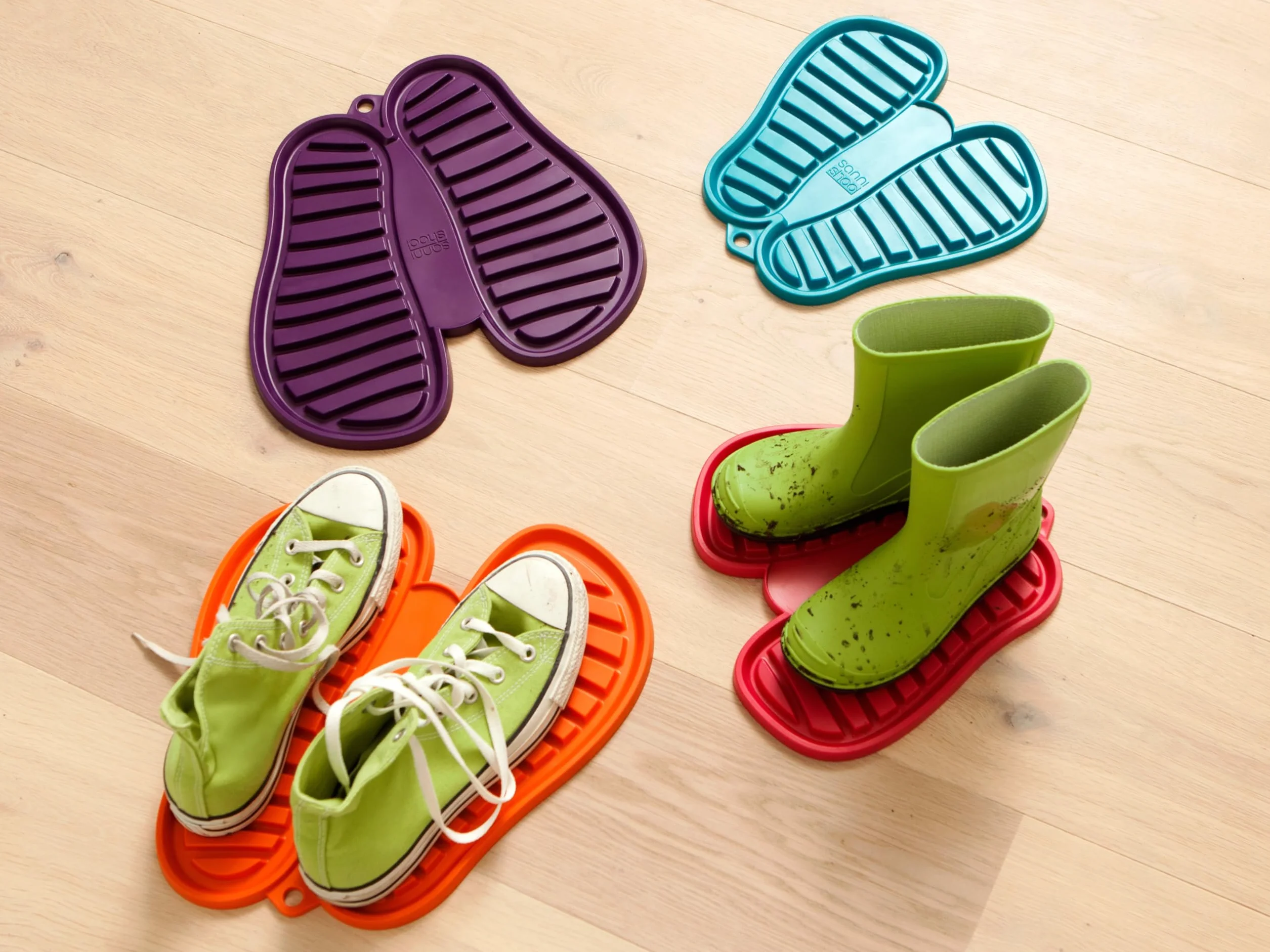 Sanni Shoo Shoo.Pad półka na buty ociekowa mata na buty elastyczna wanna na buty rozmiar M fioletowa