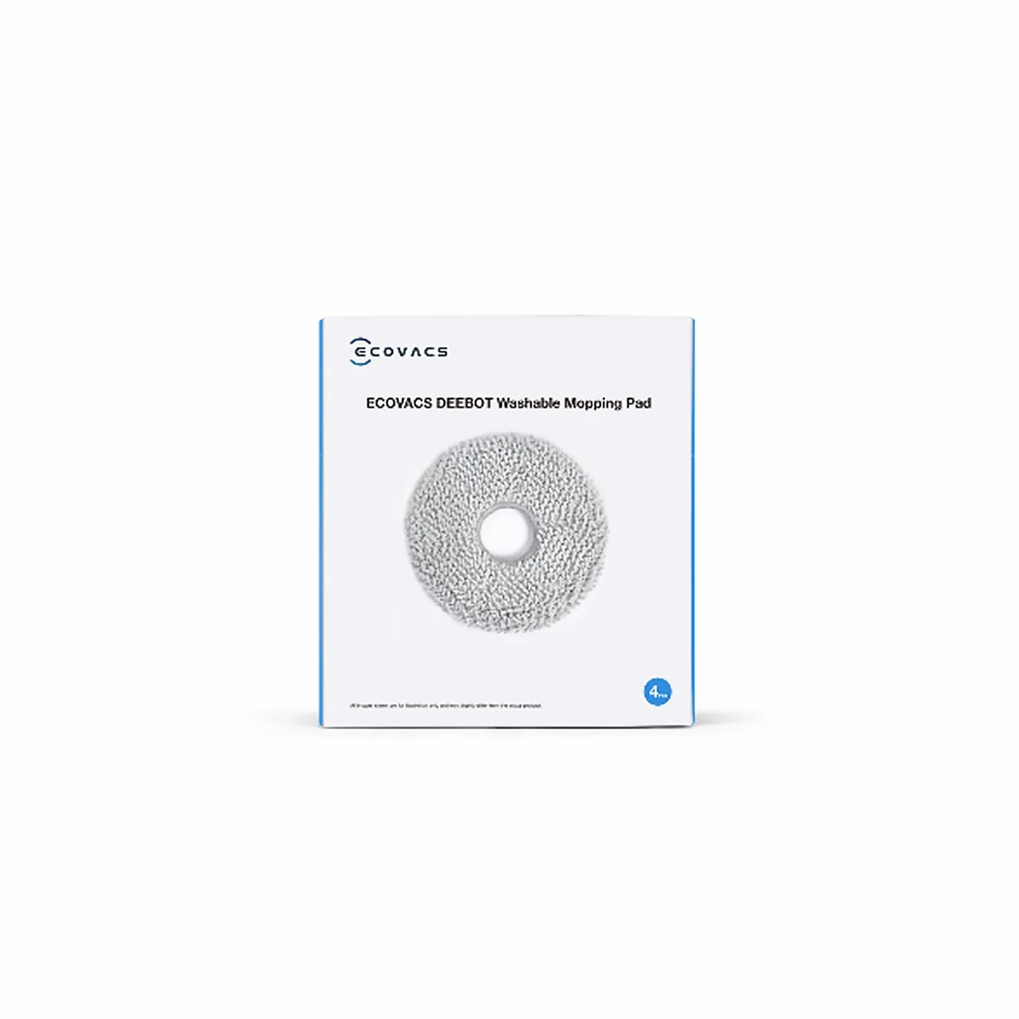 ECOVACS DEEBOT D-WP04-0012 Nakładki do Mopów X1 OMNI/X1e OMNI/X1 TURBO/T10 TURBO/T20 OMN, 4 sztuki