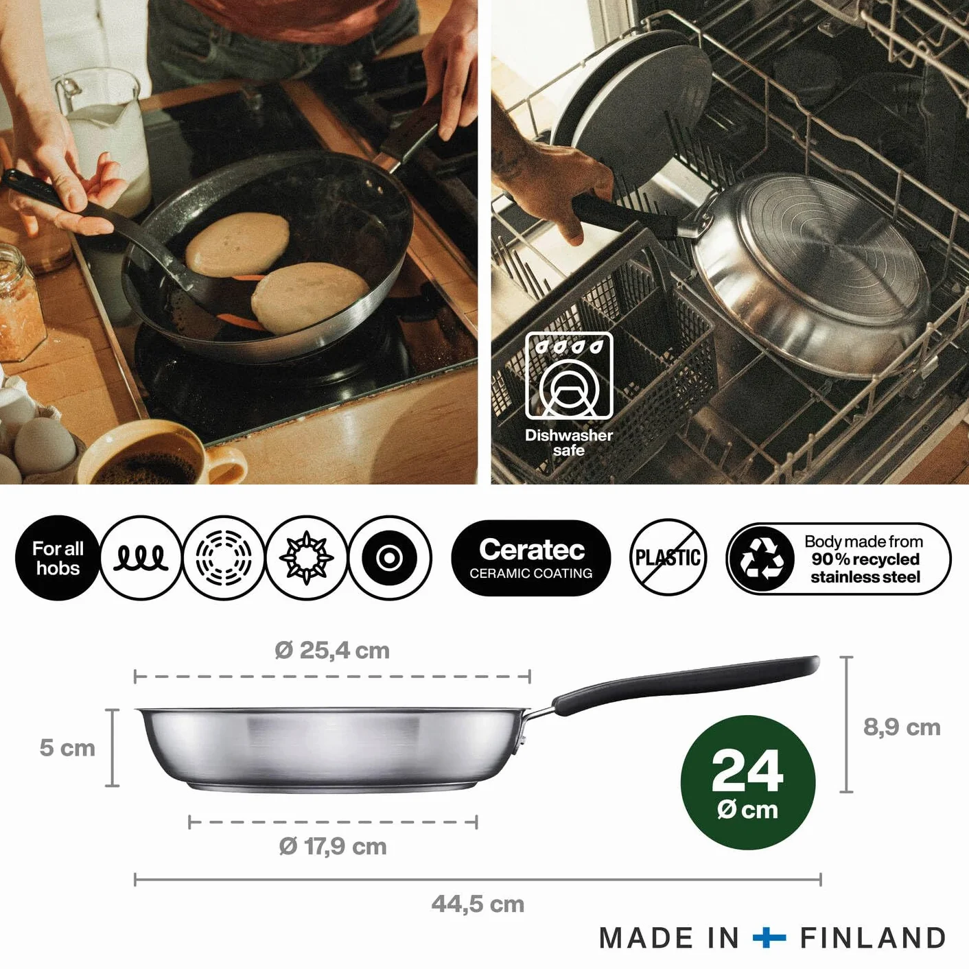 Fiskars Functional Form Patelnia 24 cm
