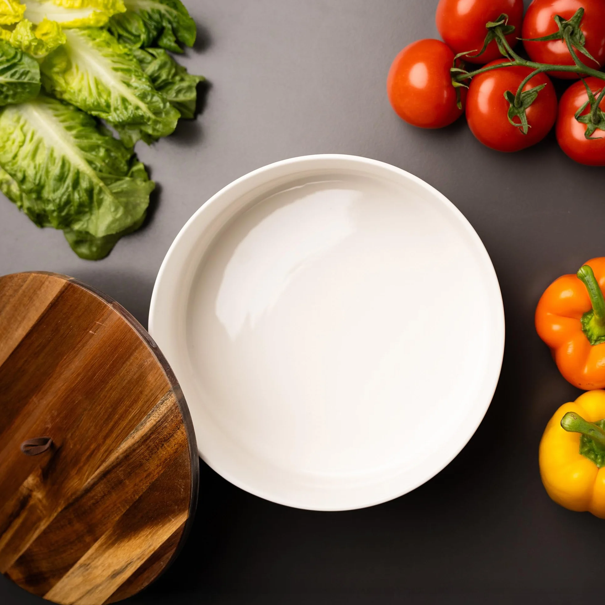 Tortillada – Podgrzewacz do tortilli ceramiczny z pokrywką 23,5 cm, podgrzewacz do chleba, naleśników, uchwyt na tortillę z pokrywką – Można używać w kuchence mikrofalowej