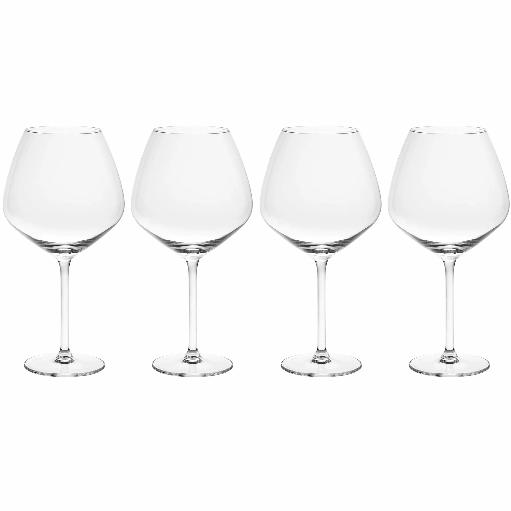 alpina Szklanki do ginu, duże, 730 ml, zestaw 4 kieliszków do ginu, w stylu Copa, koktajl, kieliszek do picia, prezent na imprezy, dom, naczynia barowe, pub, restauracja, wyroby szklane, 49630