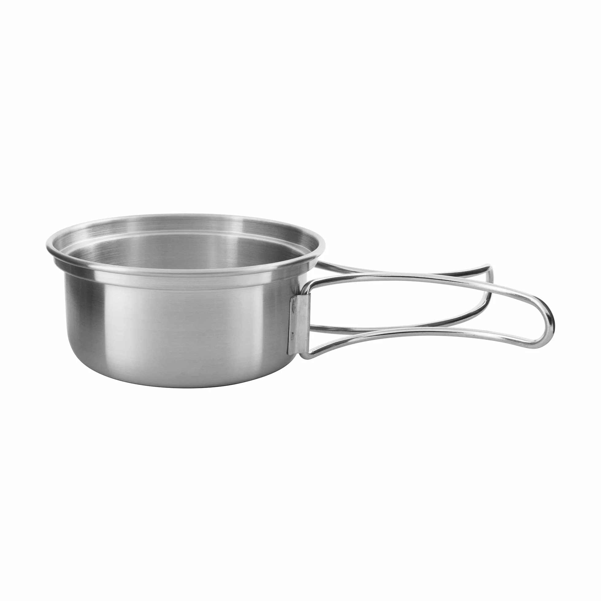 Tatonka Zestaw kubków Handle Mug (500/600/850 ml) – zestaw kubków ze stali nierdzewnej składający się z kubka i pokrywki – ze składanymi uchwytami i skalą objętości – kompatybilny z szeroką szyjką