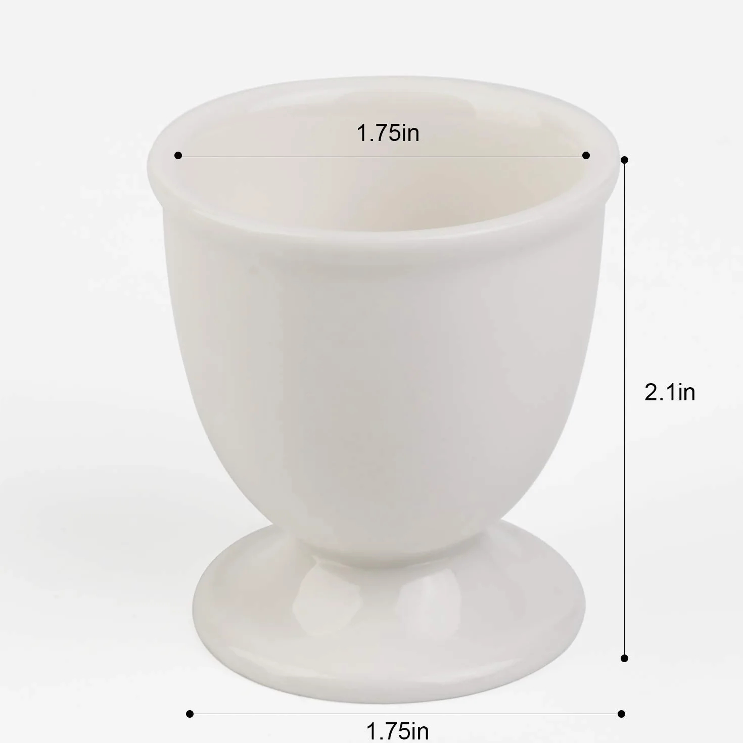 Ceramiczne kubki do jajek, zestaw 2 szt. do jajek na miękko twardo