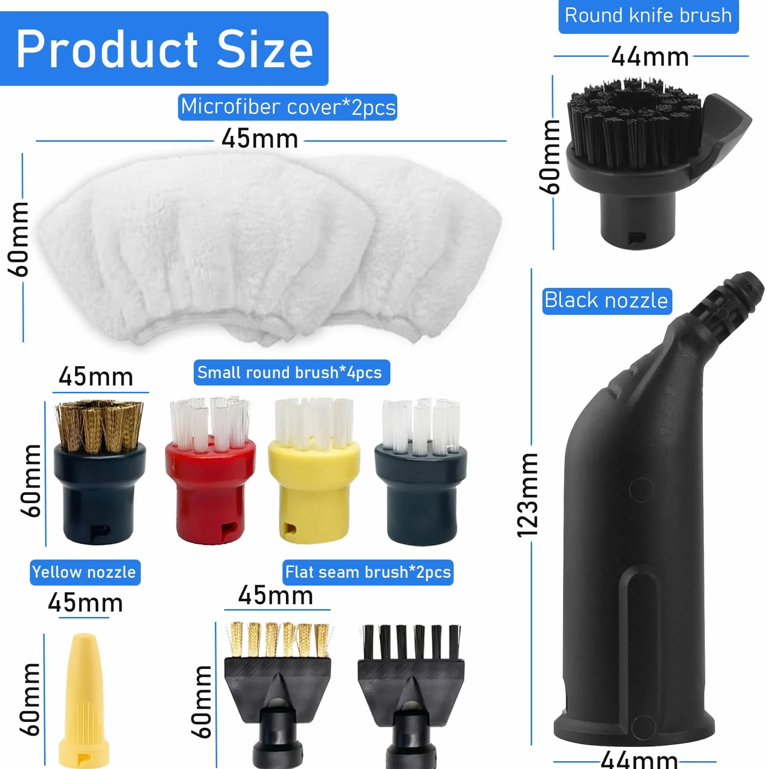Kärcher Easyfix SC1 SC2 SC3 SC4 SC5 akcesoria do odkurzacza parowego 11 sztuk