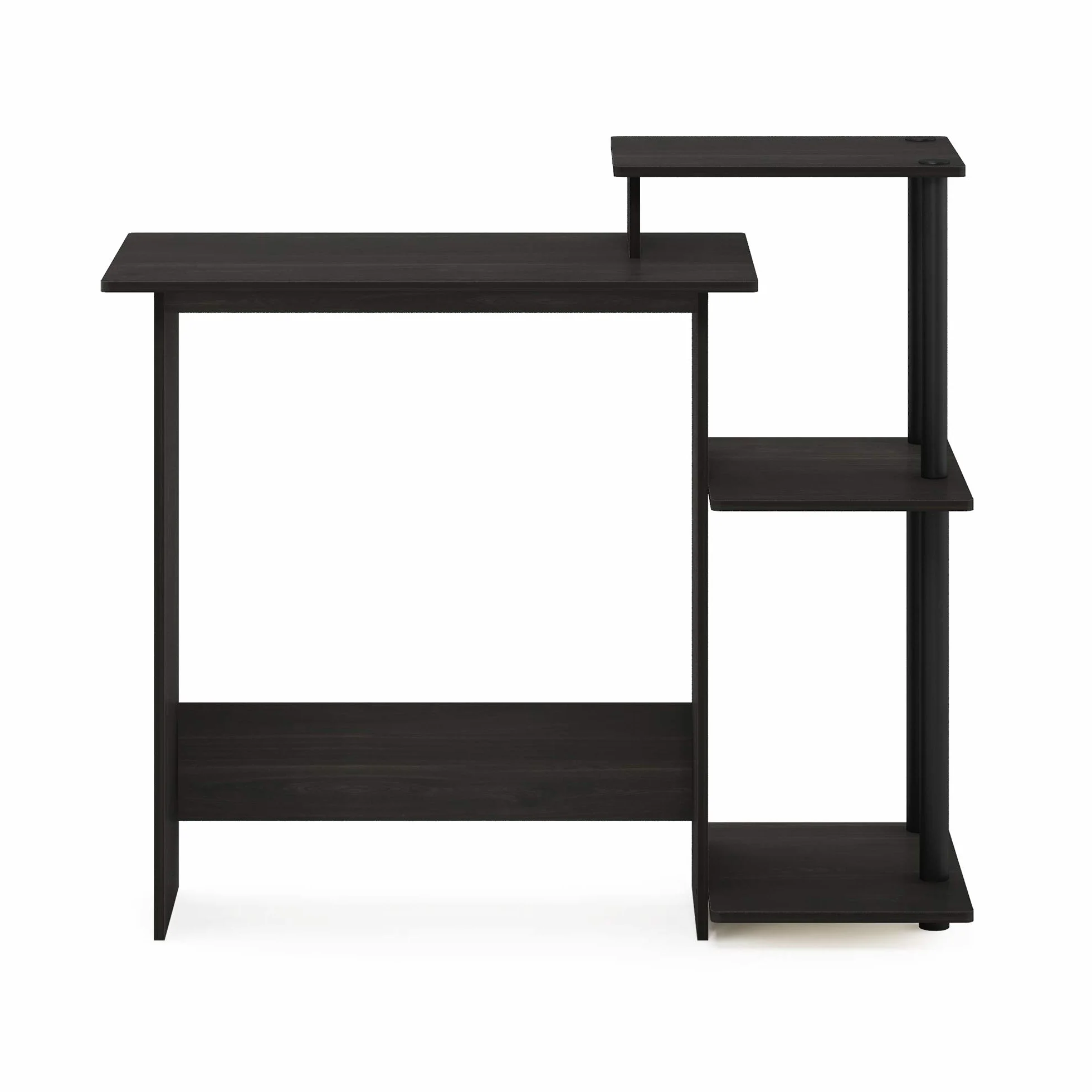 Furinno Wydajne Domowe Biurko Do Laptopa, Notebooka, Nauki i Pisania, Espresso/Czarne