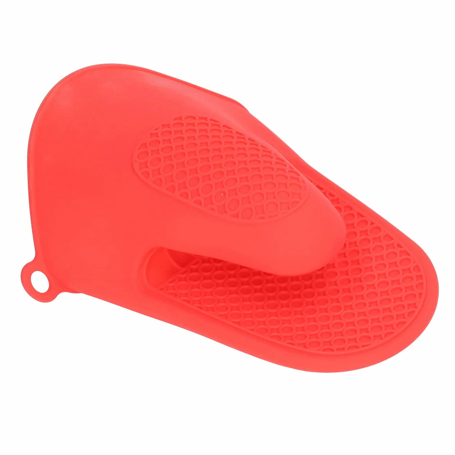 Silikonowe Rękawice Kuchenne Gotowanie Pinch Mitts Silikonowe 2 szt. Rękawice Kuchenne Silikonowe Zagęszczone Przeciw Poparzeniom Gotowanie Pinch Mitts do Kuchni (Czerwony)