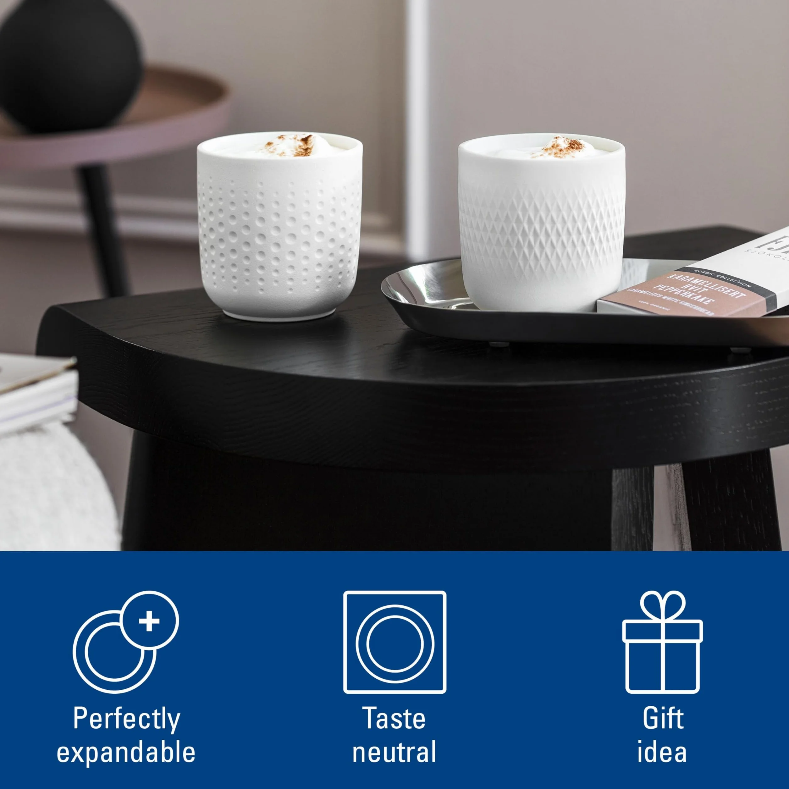 Villeroy & Boch – Manufacture Collier blanc zestaw kubków 2-cz., porcelana Premium