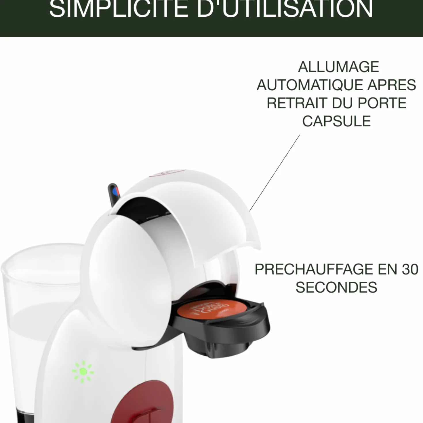 Krups NESCAFÉ Dolce GUSTO PICCOLO XS by weiß ręczny ekspres do kawy na kapsułki