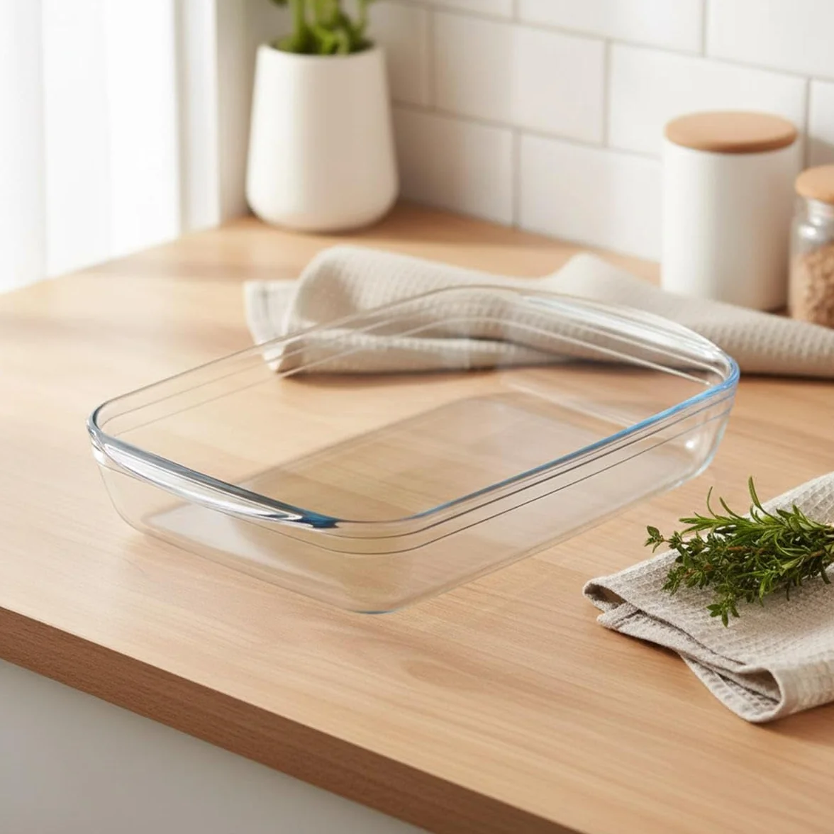 PIREX Prostokątna patelnia Pyrex xl Cm 40x27 garnek do gotowania