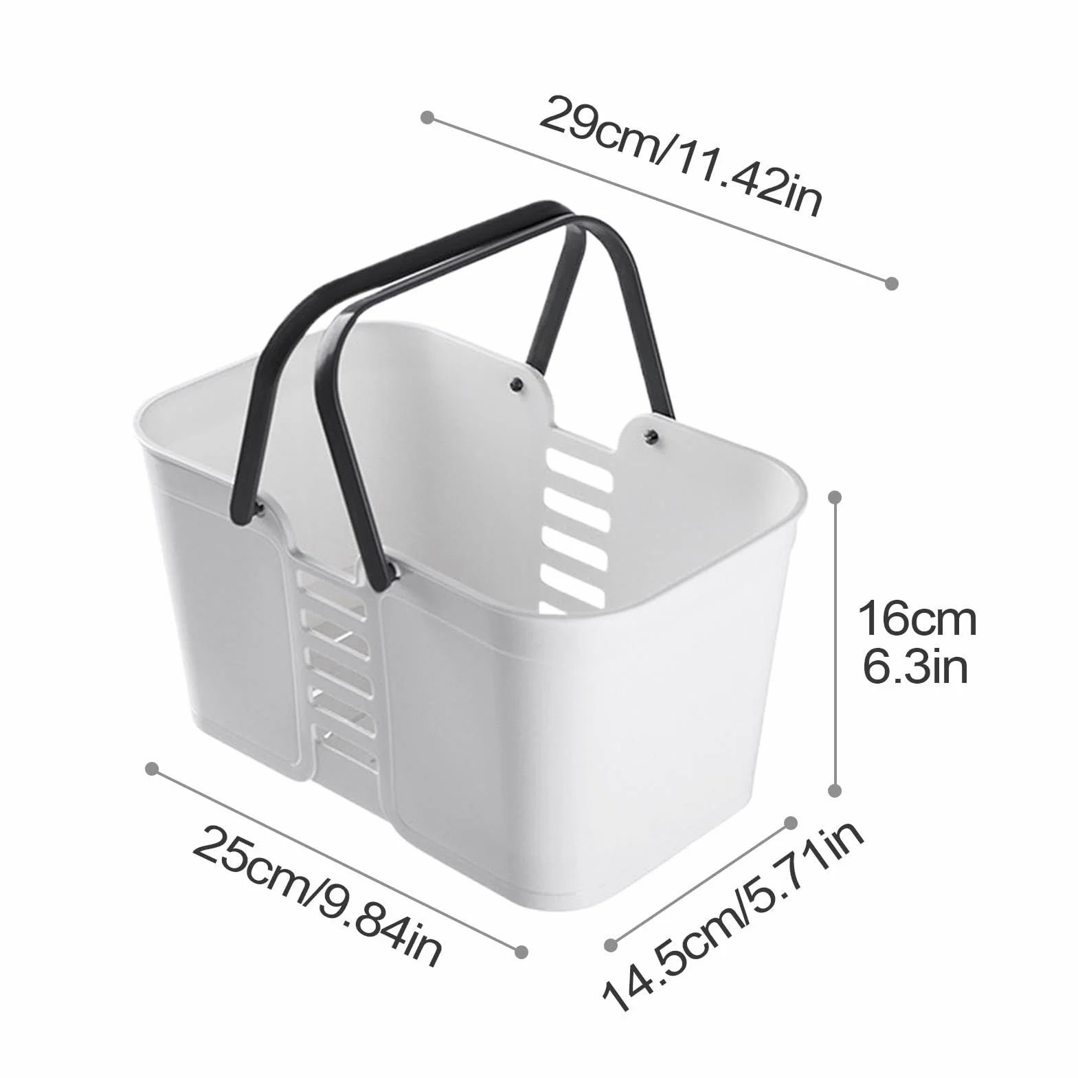 Portable Shower Cadddy, Bathroom Toiletry Organizer, Storage Basket Bin, Shampoo Soap Holder, Cosmetic Storage Bin, Multi-purpose Storage Solution for Holding Soap, Shampoo, Cosmetics, Bathroom