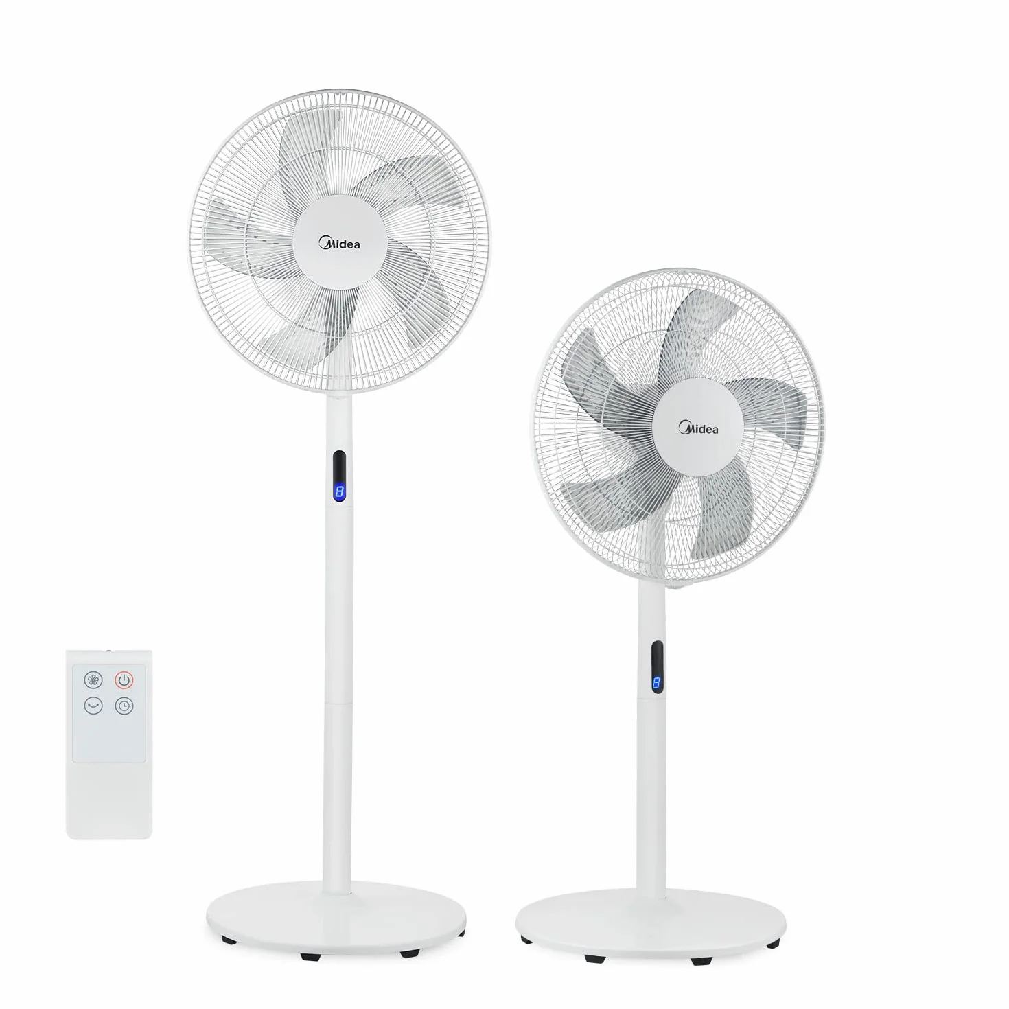 Midea FS40-18BR wentylator stojący 3 w 1, 8 prędkości, timer palma 40 cm, tworzywo sztuczne