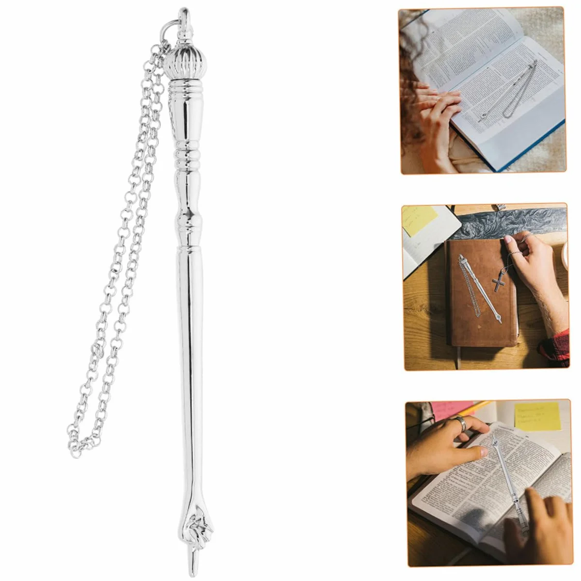 LIFKOME Yad Czytelniczy Elegancki Metalowy Wskazujący Palec Do Biblii Trwała Konstrukcja Idealny Bar Micwę i Ceremonie Żydowskie
