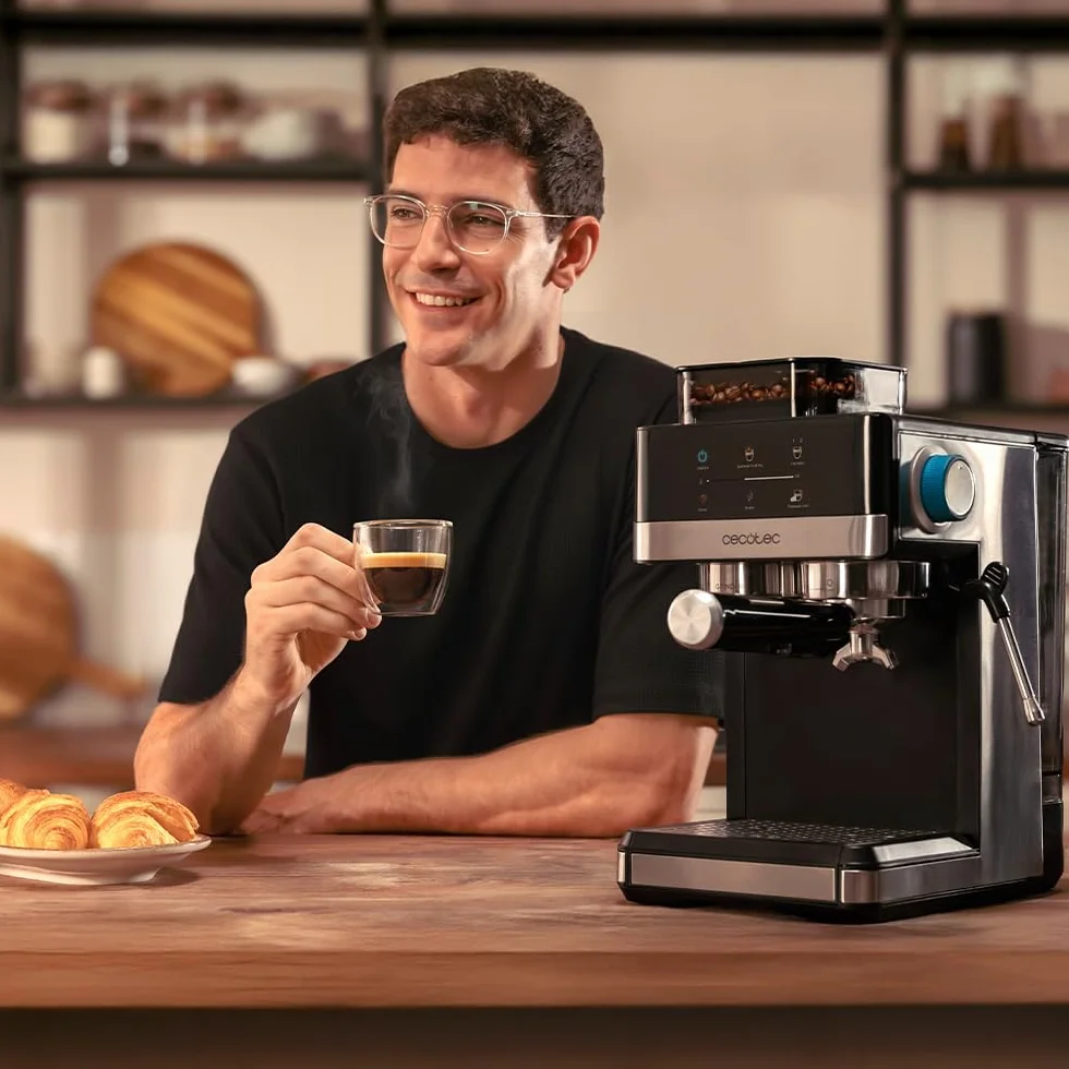 Cecotec Ekspres do kawy Power Espresso 20 Grind Fresh 1350W 20 barów ekran dotykowy 1,7 l