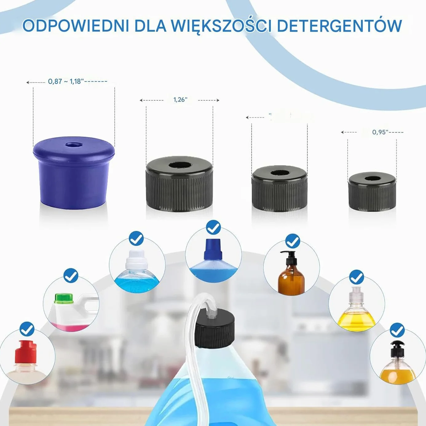 Sink Soaps Dispenser Tube Kit, Silicone Dish Soap Hose, Long Refill Extension Tube, Flexible Leak-Proof Connection, Easy Installation Design for Kitchen, Bathroom, Hotel Use