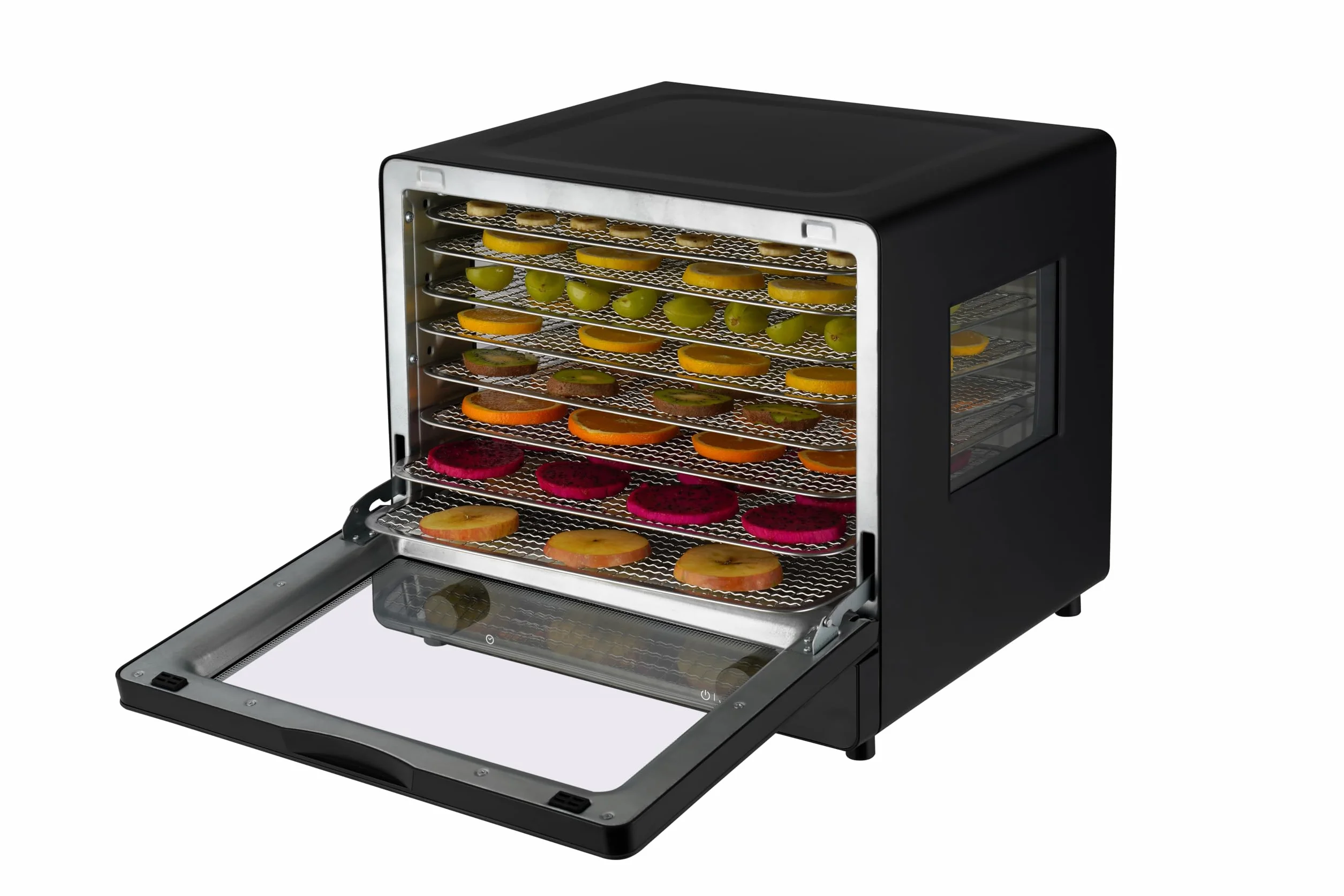 Maxxo NIR+ suszarka na podczerwień XXL – 500 W urządzenie do szybkiego i delikatnego suszenia z 8 kratkami ze stali nierdzewnej, timer 1-49 h, cicha <47 dB, 28,5 l pojemność wewnętrzna