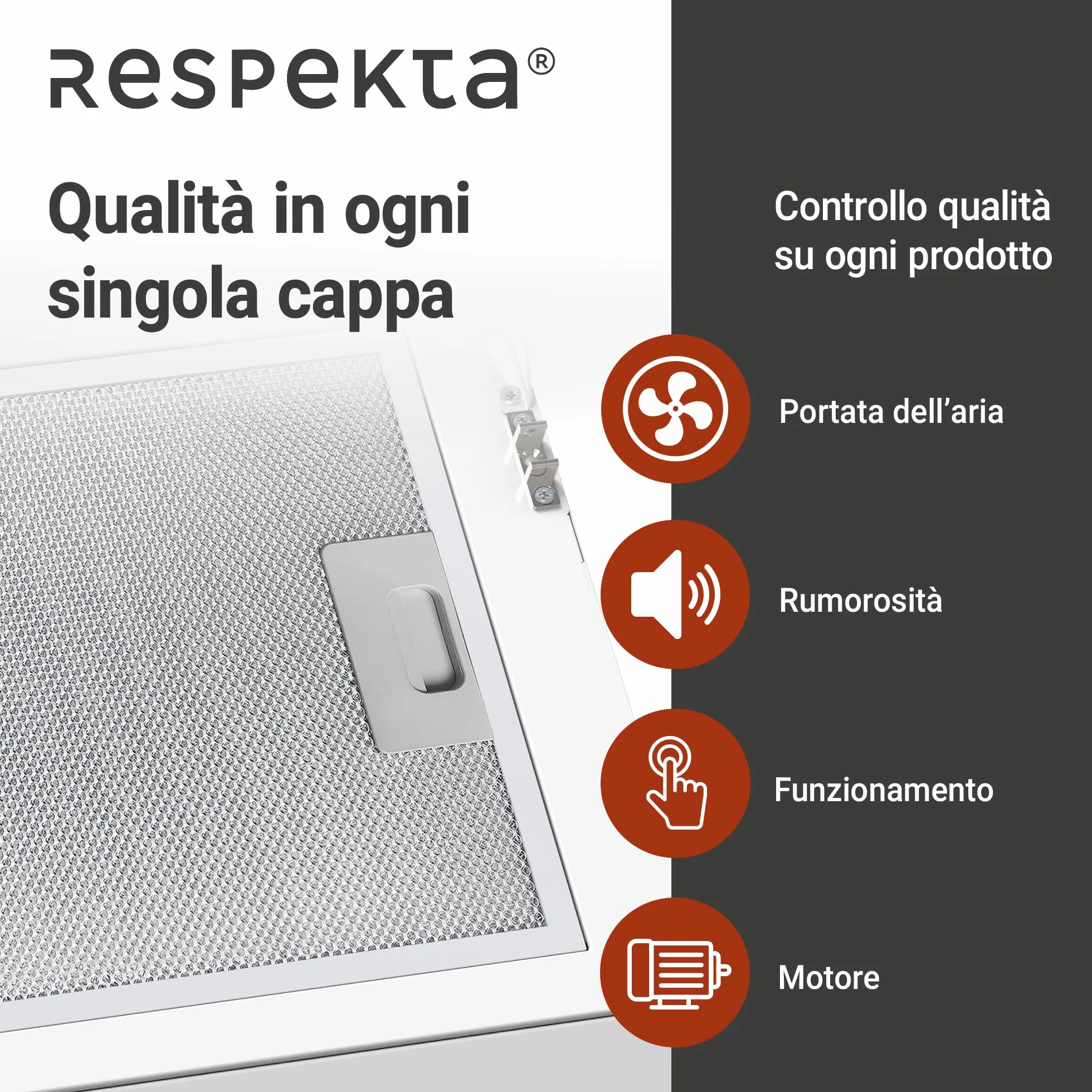 Respekta Okap wyspa bez kaptura/okap skośny 80 cm/metalowa rama z białym szklanym kloszem/funkcja wylotu i cyrkulacji powietrza/CH24080WM / A / 65 – 70 dB