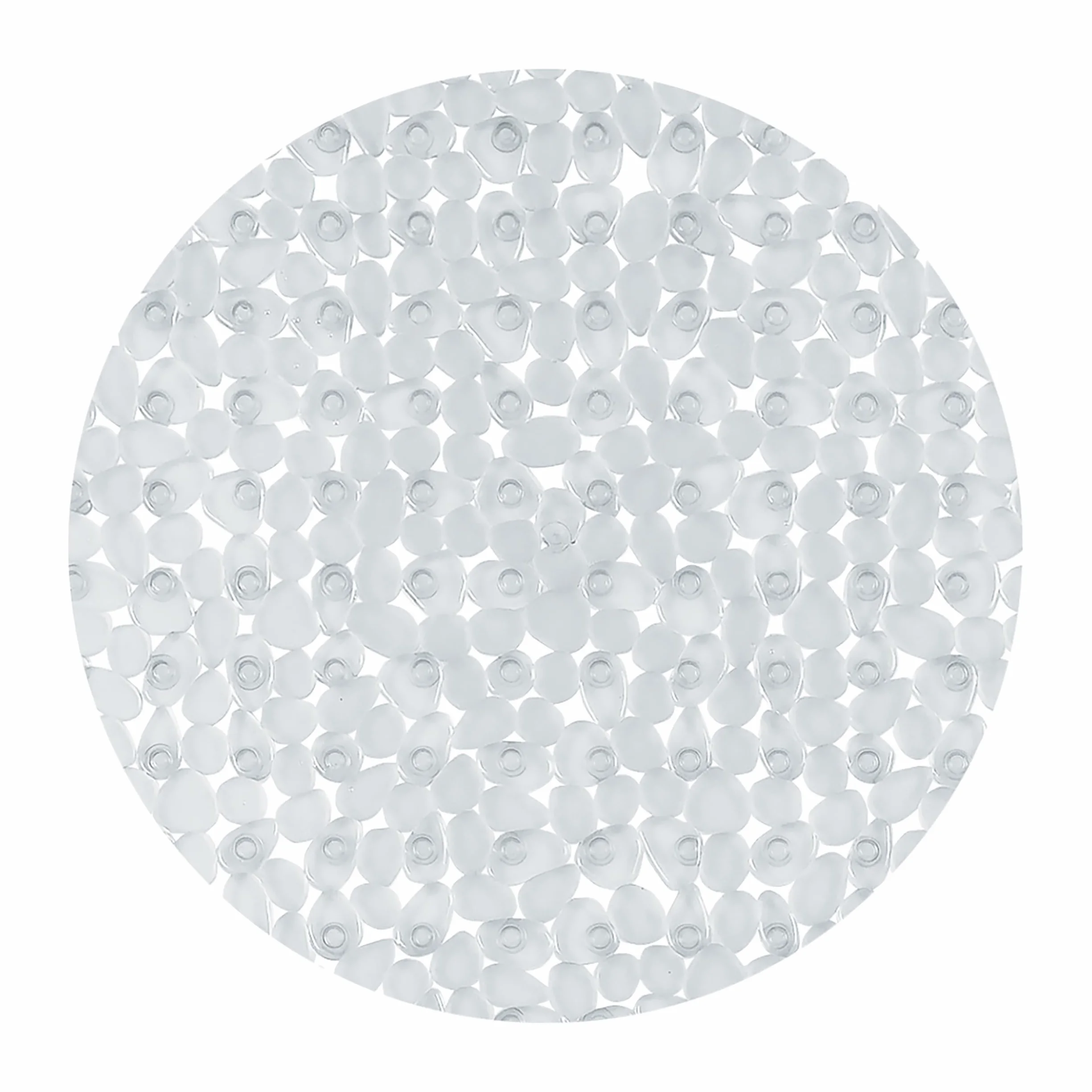 Spirella Okrągła mata pod prysznic z PVC Riverstone ø57cm przezroczysta