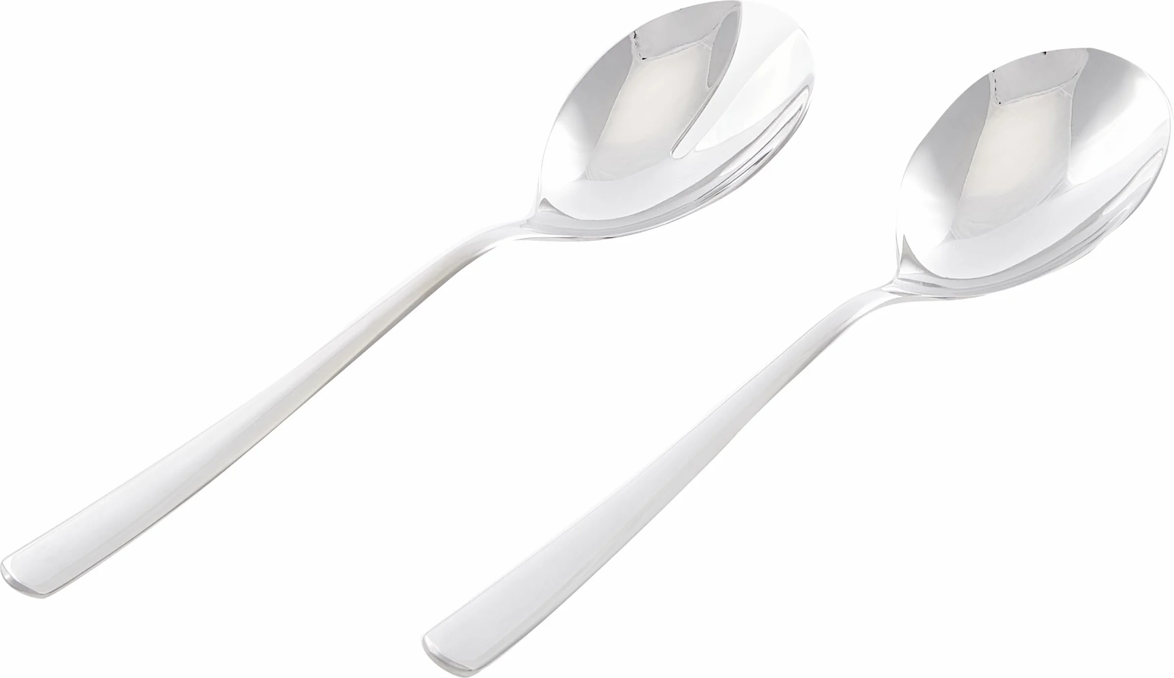 WMF Boston sztućce do sałaty, stal nierdzewna, 23,7 cm, mały, widelec do sałaty, łyżka do serwowania, polerowana stal nierdzewna Cromargan, błyszcząca, nadaje się do mycia w zmywarce