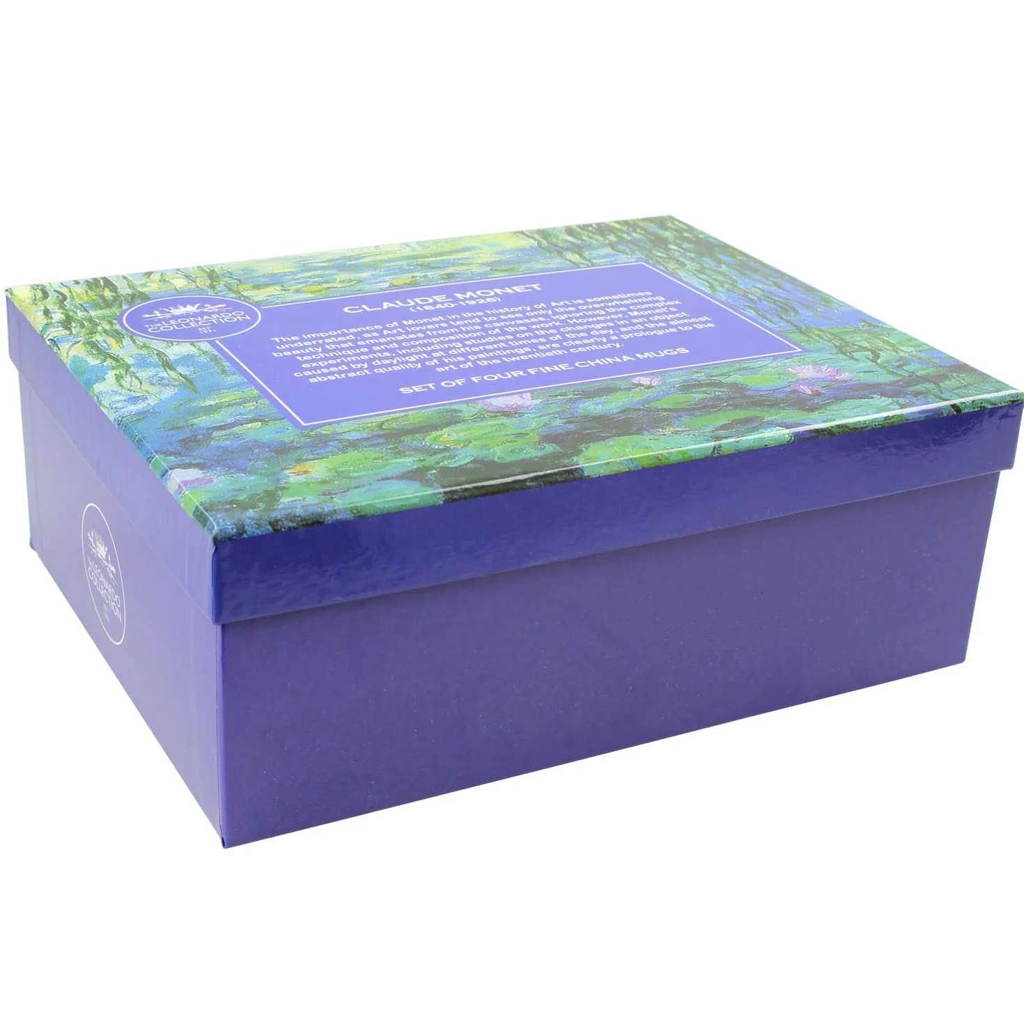 Lesser & Pavey LP93066A Monet Kubki 4 sztuki, Fine China, wielokolorowe, 12 x 8 x 9 cm, 300 ml