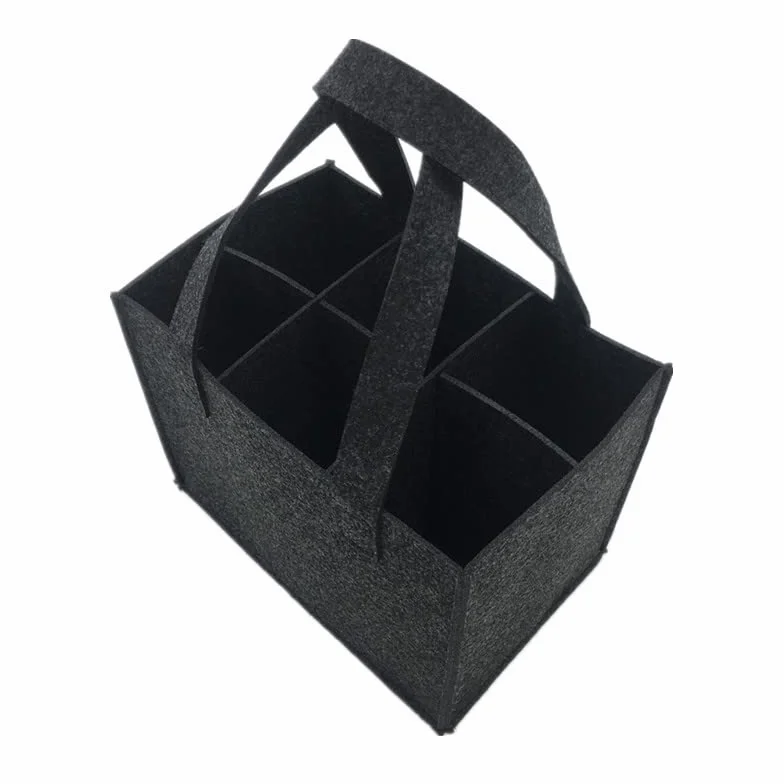 PIQIUQIU Uchwyt na butelkę torba 6 butelek 24 x 18 x 16 cm