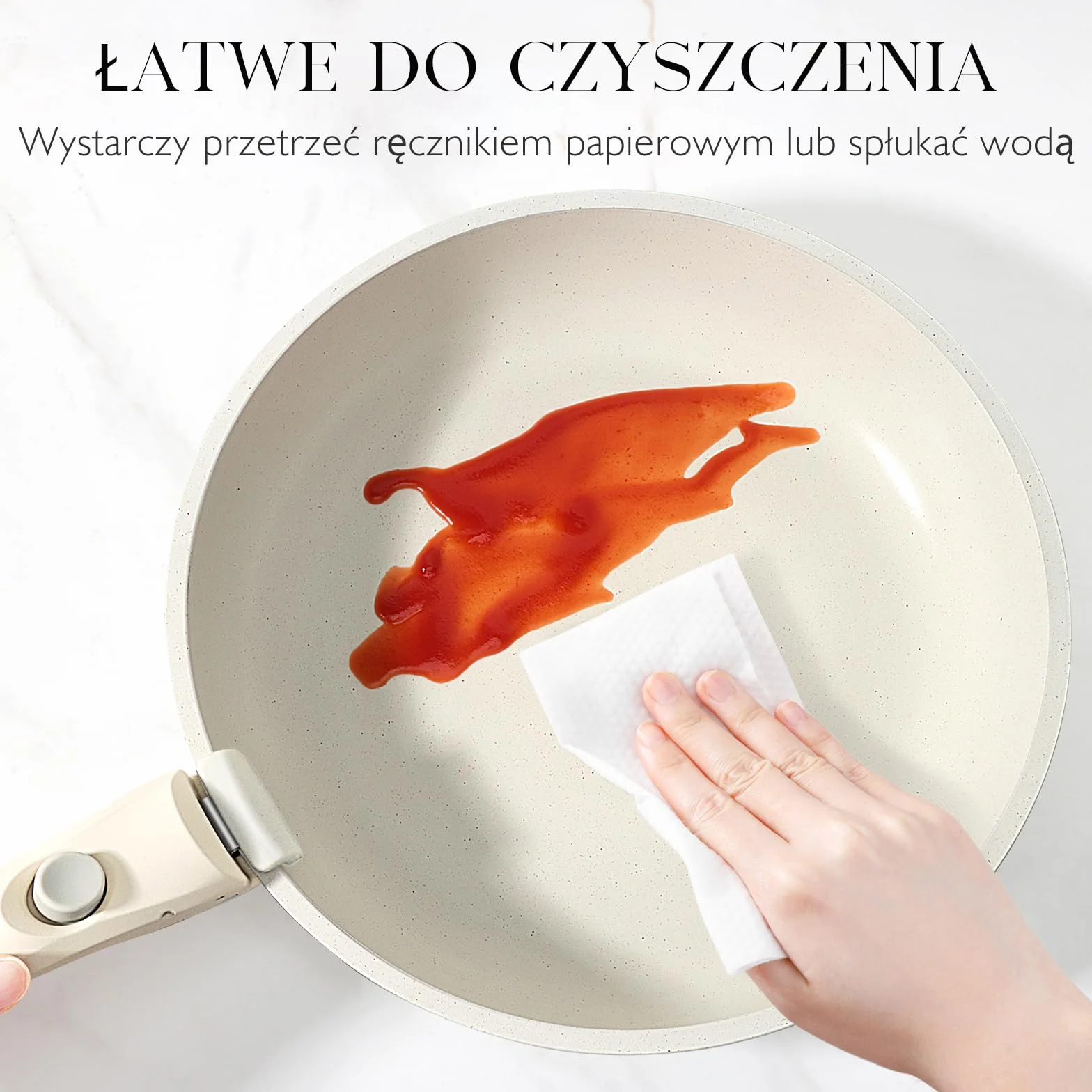 GiPP Zestaw naczyń indukcyjnych, 3/5/11 sztuk, nieprzywierająca bateria do naczyń ze zdejmowanym uchwytem, zmywarka/piekarnik, bez PFOA (biały, 3 szt.)
