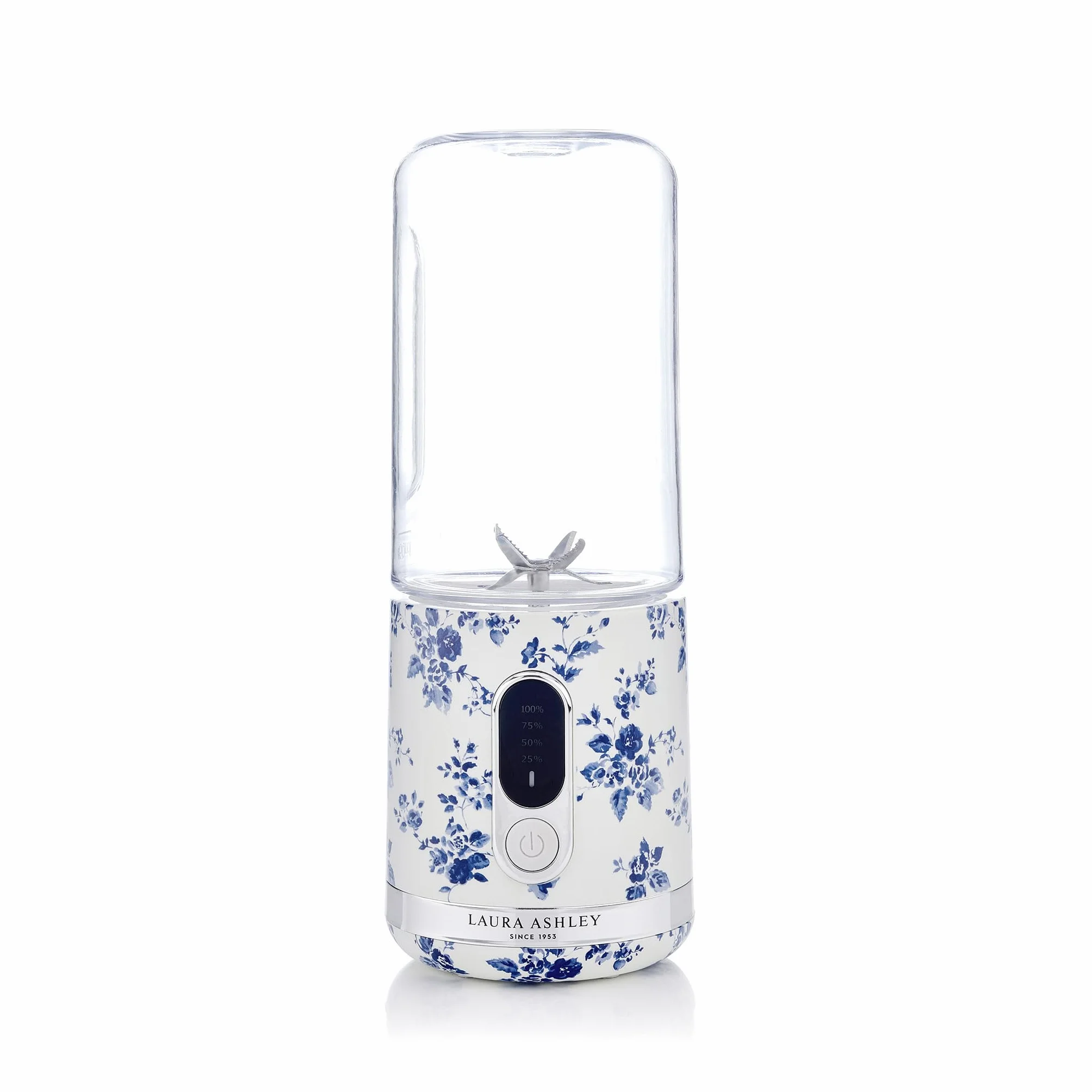 Laura Ashley China Rose Przenośny blender do smoothie 450 ml z butelką USB