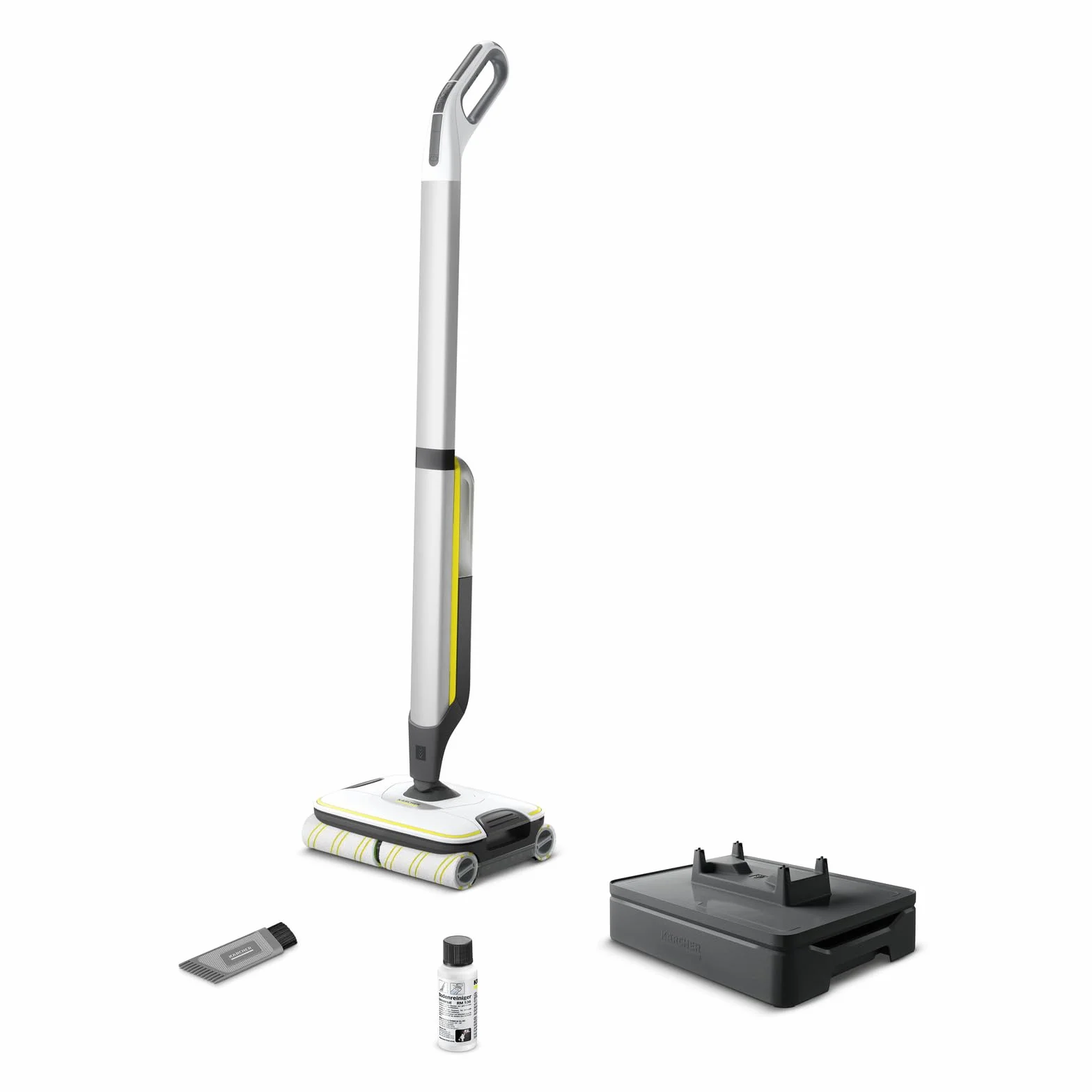 Kärcher Bezprzewodowy Mop Elektryczny FC 7 Cordless, Czas Pracy 45 Minut, Odkurzanie i Mycie w Jednym Kroku, Biały
