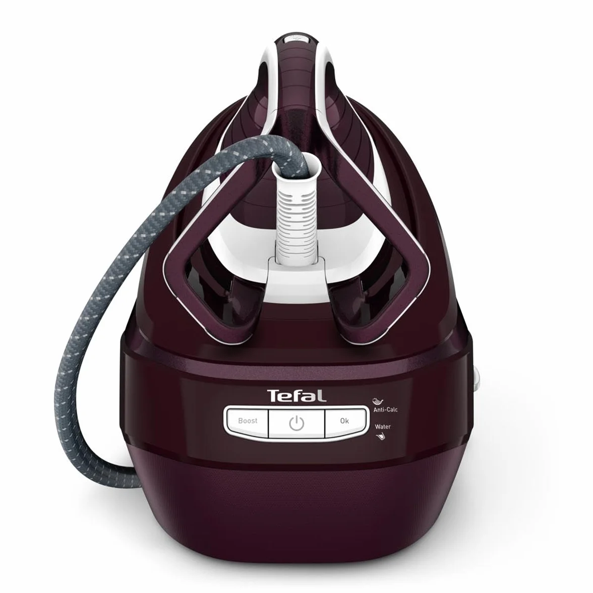 TEFAL Pro Express Vision GV9810, Generator pary, Stacja parowa, Moc 3000 W, Stały wyrzut pary 180 g/min, Podświetlenie LED, Opcja prasowania w pionie, Pojemnik na wode 1,2 L,