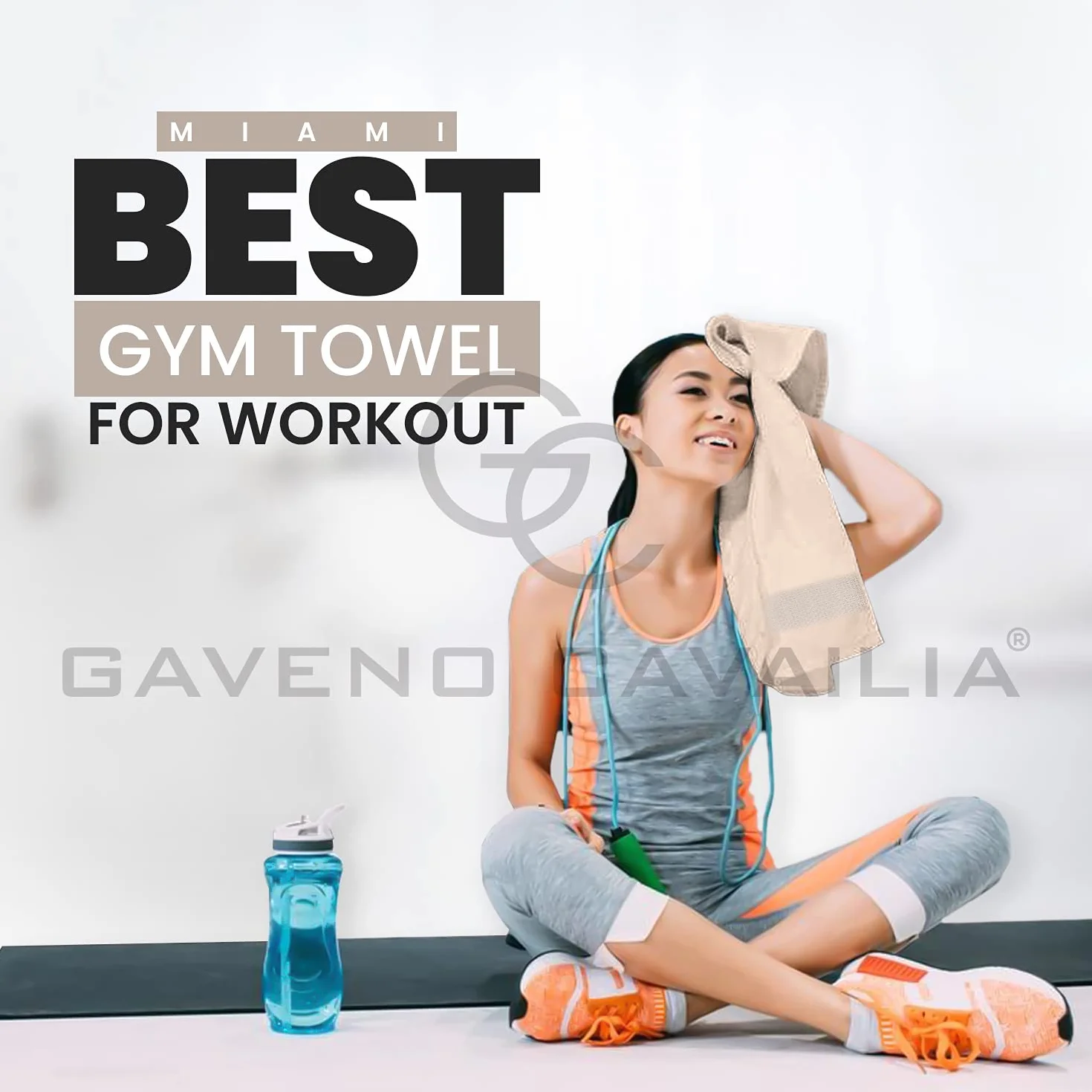 GC GAVENO CAVAILIA Ręczniki do rąk, do łazienki, 700 g/m², z egipskiej bawełny, jakość hotelowa, można prać w pralce, komplet 4 szt., 50 x 85 cm, kolor mokka