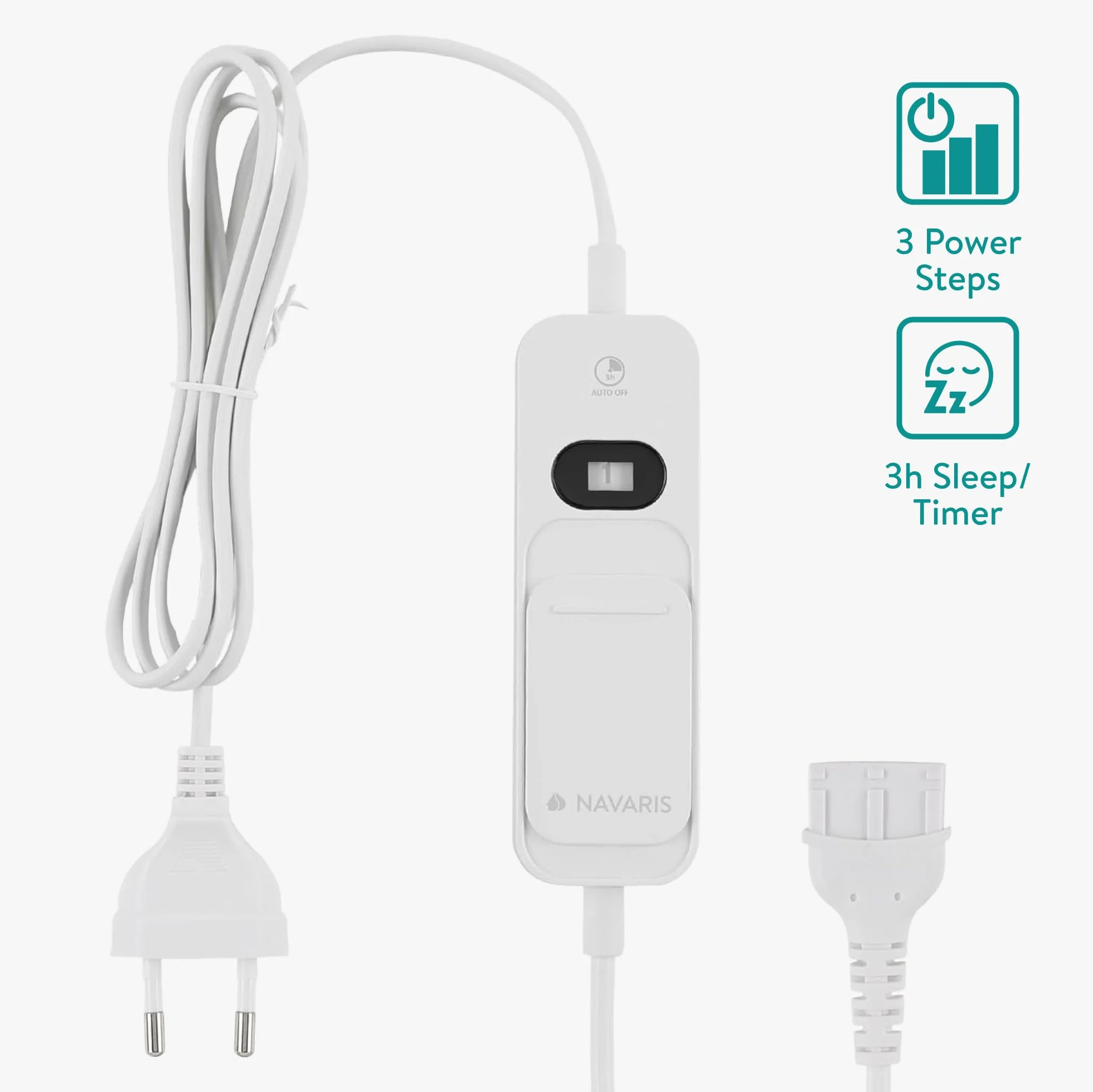 Navaris elektryczny koc grzewczy 180 x 130 cm – miękki koc na sofę lub łóżko – automatyczne wyłączanie – ochrona przed przegrzaniem – pluszowy polar