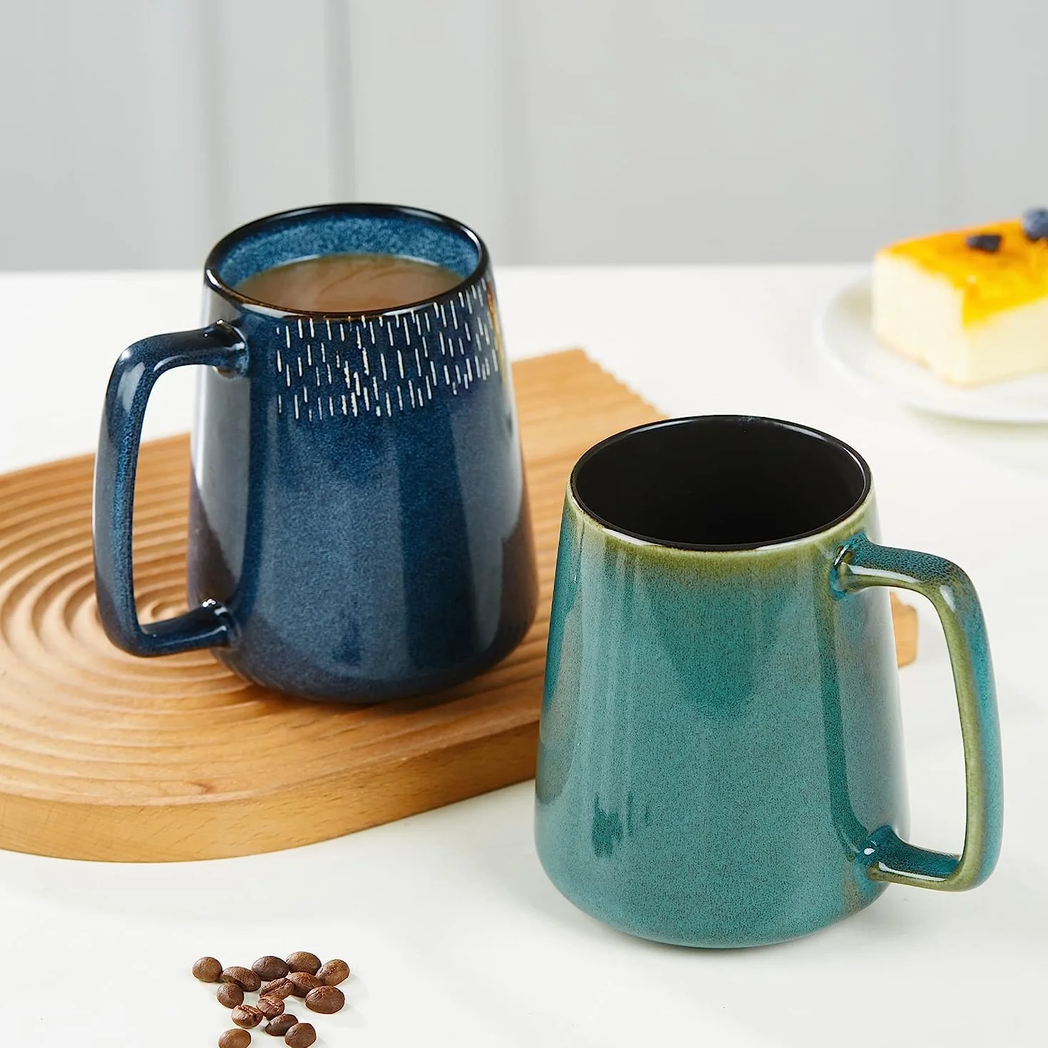 Kubek do kawy 700 ml ceramiczny cappuccino, XXL z uchwytem, porcelana, NO101