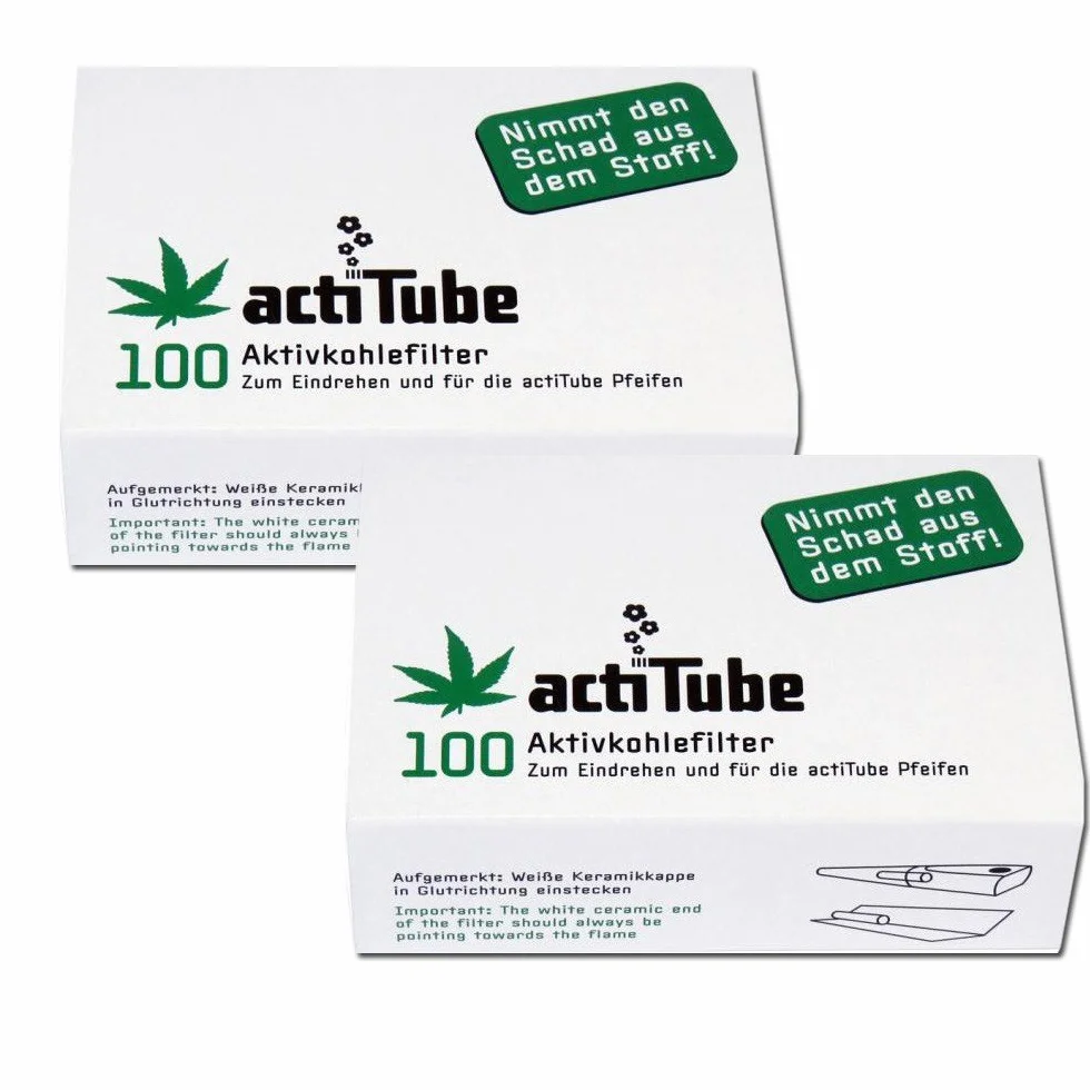 actiTube filtr z węglem aktywnym, opakowanie 2 x 100 szt.