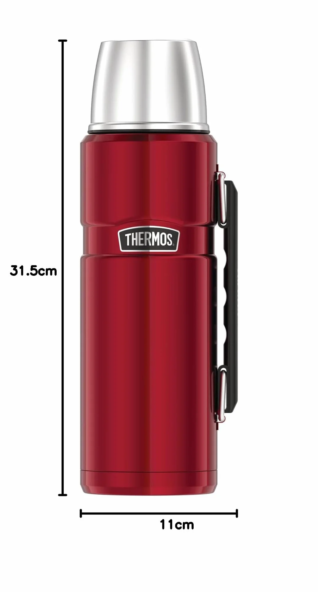 Thermos Stainless King Termos, Czerwony (Cranberry), 1.2L