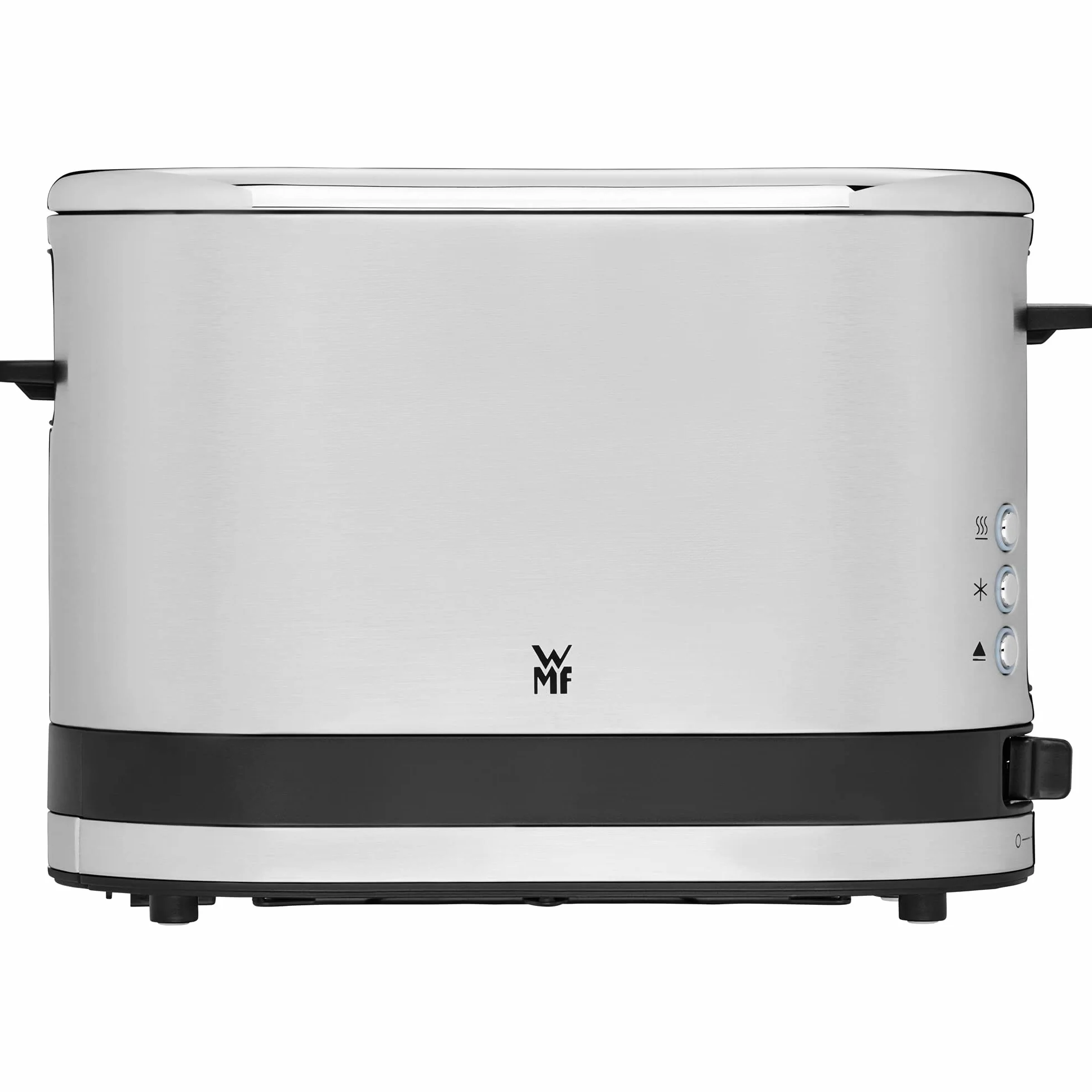 WMF Küchenminis toster na 1 kromki, długa szczelina, XXL-Tost, nakładka na bułki, 7 stopni opiekania, zabezpieczenie przed przegrzaniem, 600 W, stal nierdzewna, matowa