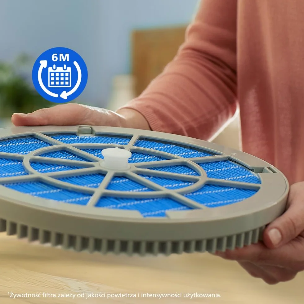 Philips Oryginalny filtr nawilżający NanoCloud do oczyszczaczo-nawilżacza powietrza 2 w 1 serii 2000i AC2721, AC2726, AC2729, żywotność do 6 miesięcy (FY2425/30)