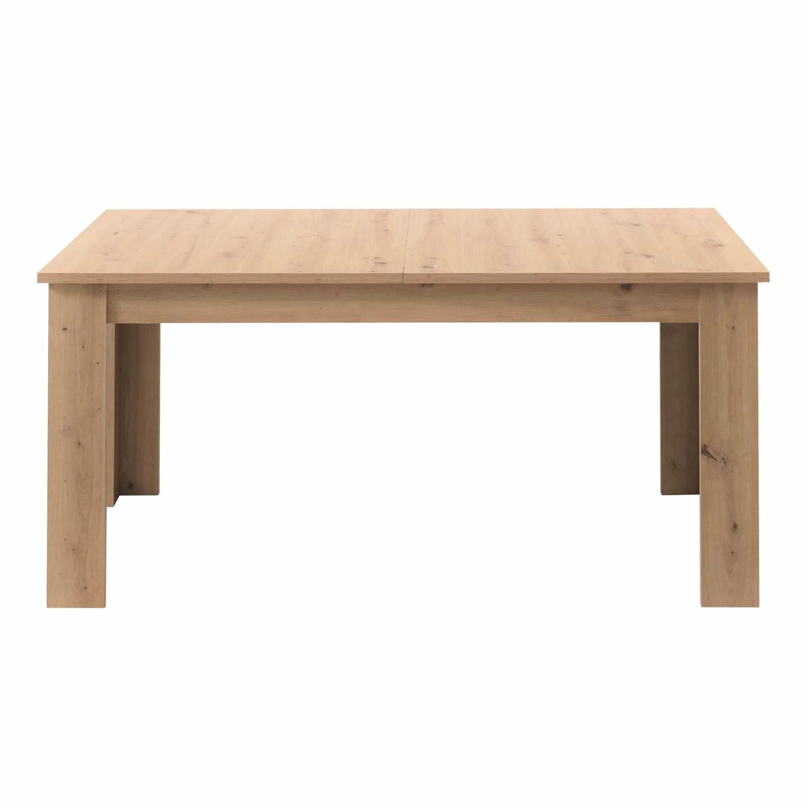Homestyle4u Rozsuwany stół drewniany 120 x 80 cm, dąb, nowoczesny stół do jadalni i kuchni, z możliwością przedłużenia do 160 cm – dla maksymalnie 6 osób.