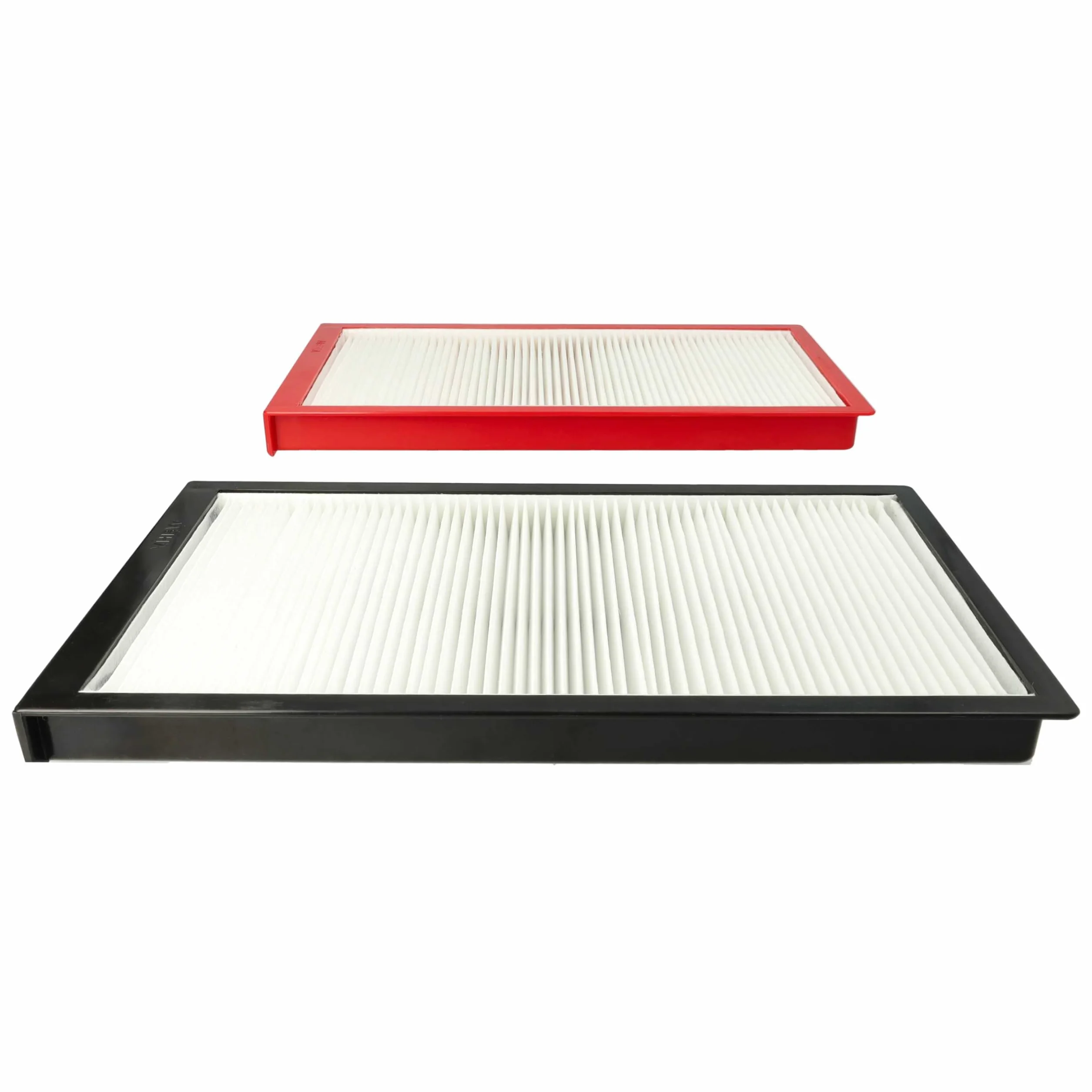 vhbw Zestaw 8 filtrów kompatybilny z systemem wentylacji Zehnder ComfoAir 225, 200 filtrów G4/F7, 29 x 15 x 5 cm, biały/czerwony/czarny