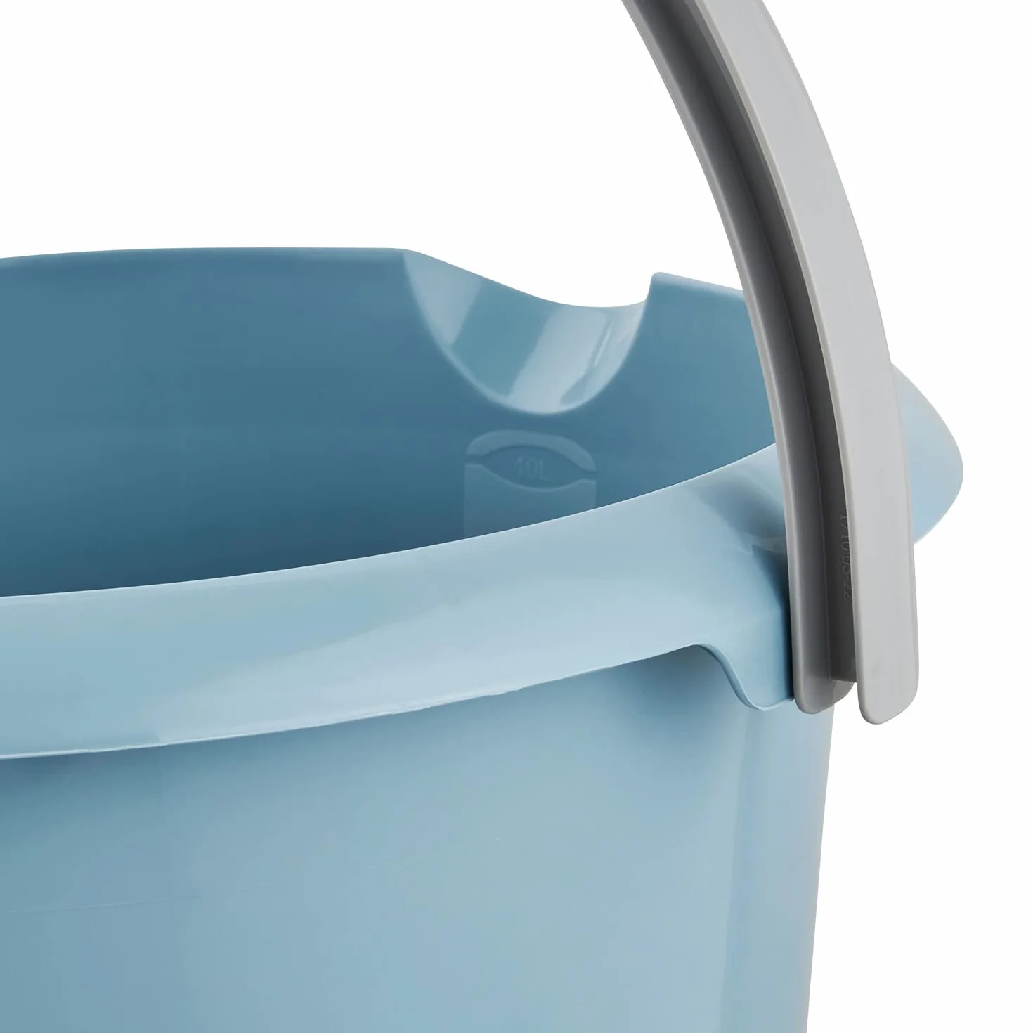 Keeeper Eimer 10 l mit Mess-Skala und ergonomischem Griff, Nordic Blue