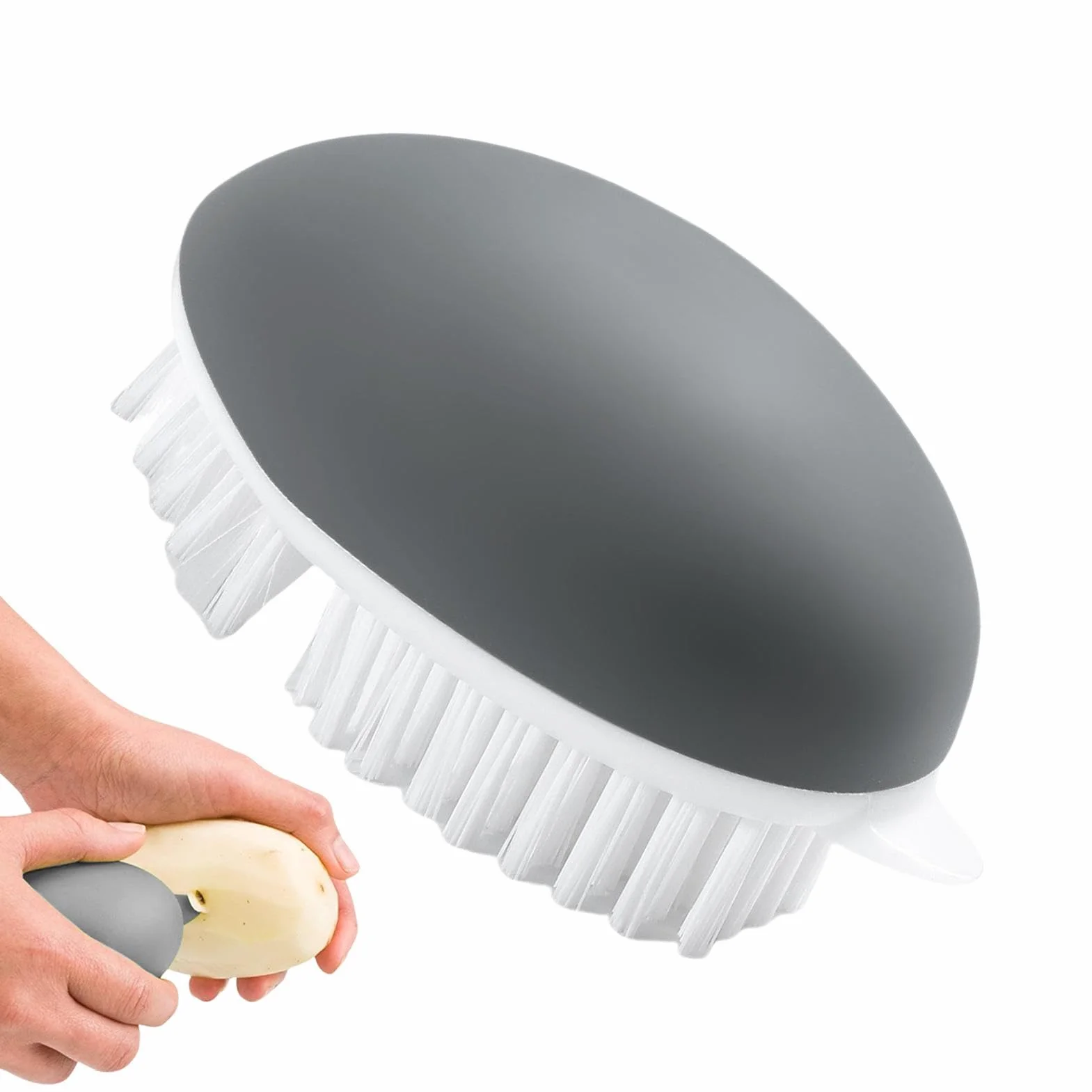 Vegetable Brush Scrubber | Vegetable Cleaning Brush | Soft Veggie Scrubber | Adorable Veggie Scrubber | Fruit Brush Scrubber | Portable Vegetable Brush Scrubber For Potatoes, Eggs & Mushrooms