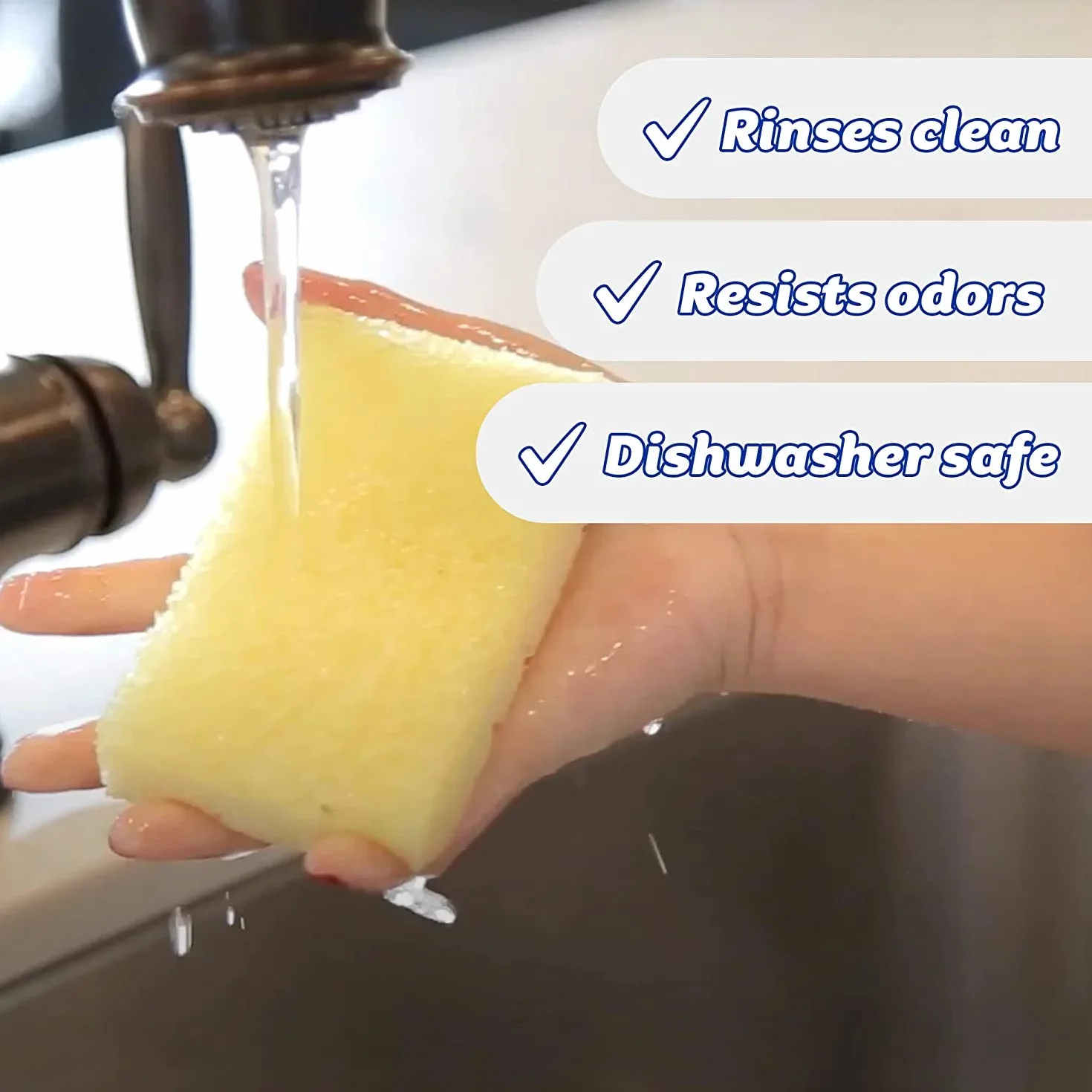 Scrub Daddy Sponge Daddy Gąbki do Czyszczenia, Wielokolorowy, 4 sztuki