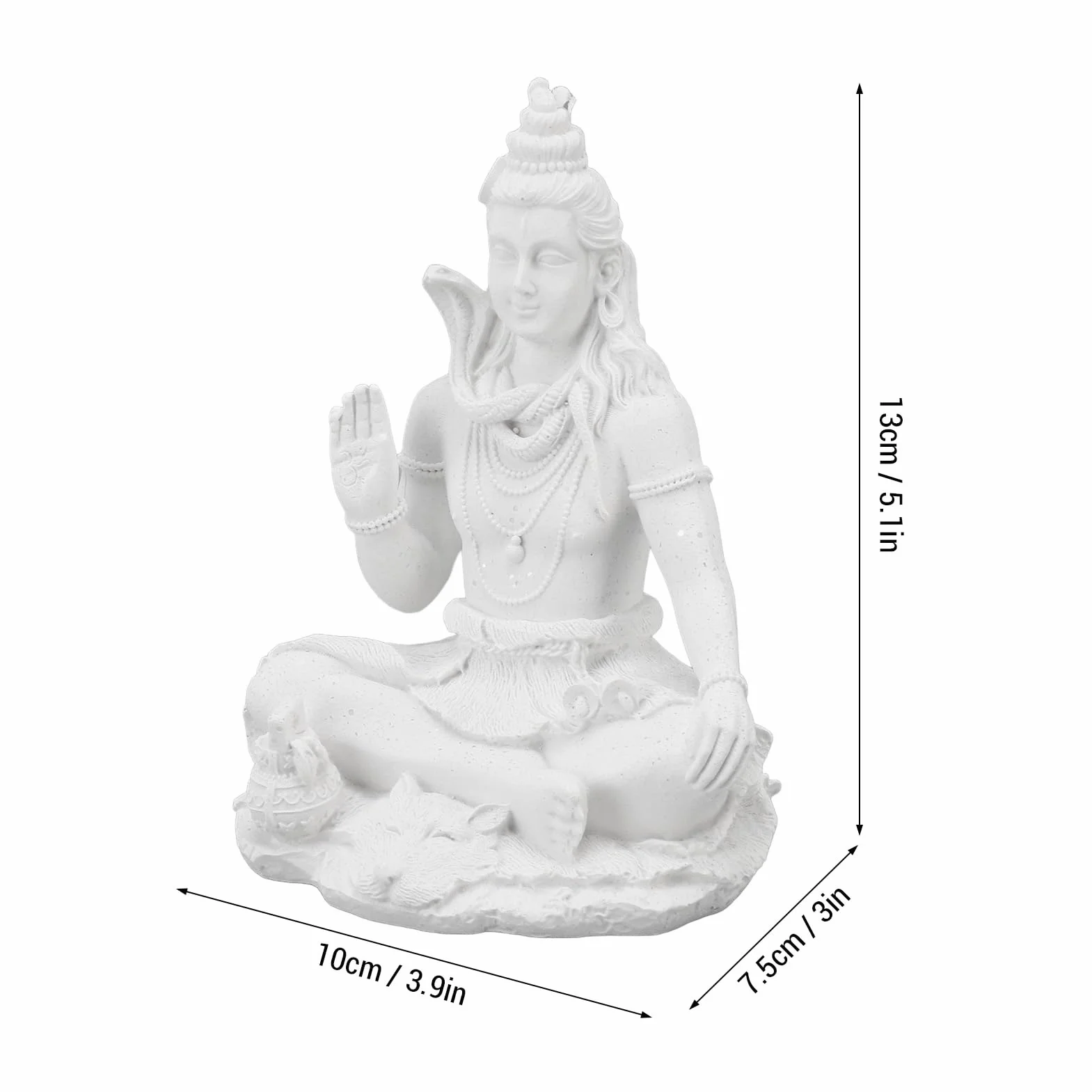 Hindu Shiva Statue, Lord Shiva Figurine in Meditation Pose, Indian Murti Puja Pozycja Duchowy Wystrój do Domowego Biura świątynia Mandir, Idealne Dary Parowania Domowego Diwali