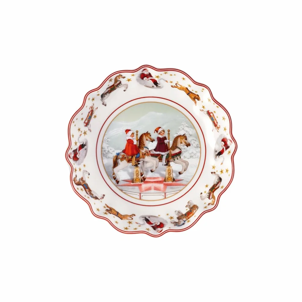 Villeroy & Boch – Annual Christmas Edition, miska mała, edycja 2024, porcelana Premium, ekskluzywny przedmiot kolekcjonerski, 16,5 x 16,5 x 3,5 cm