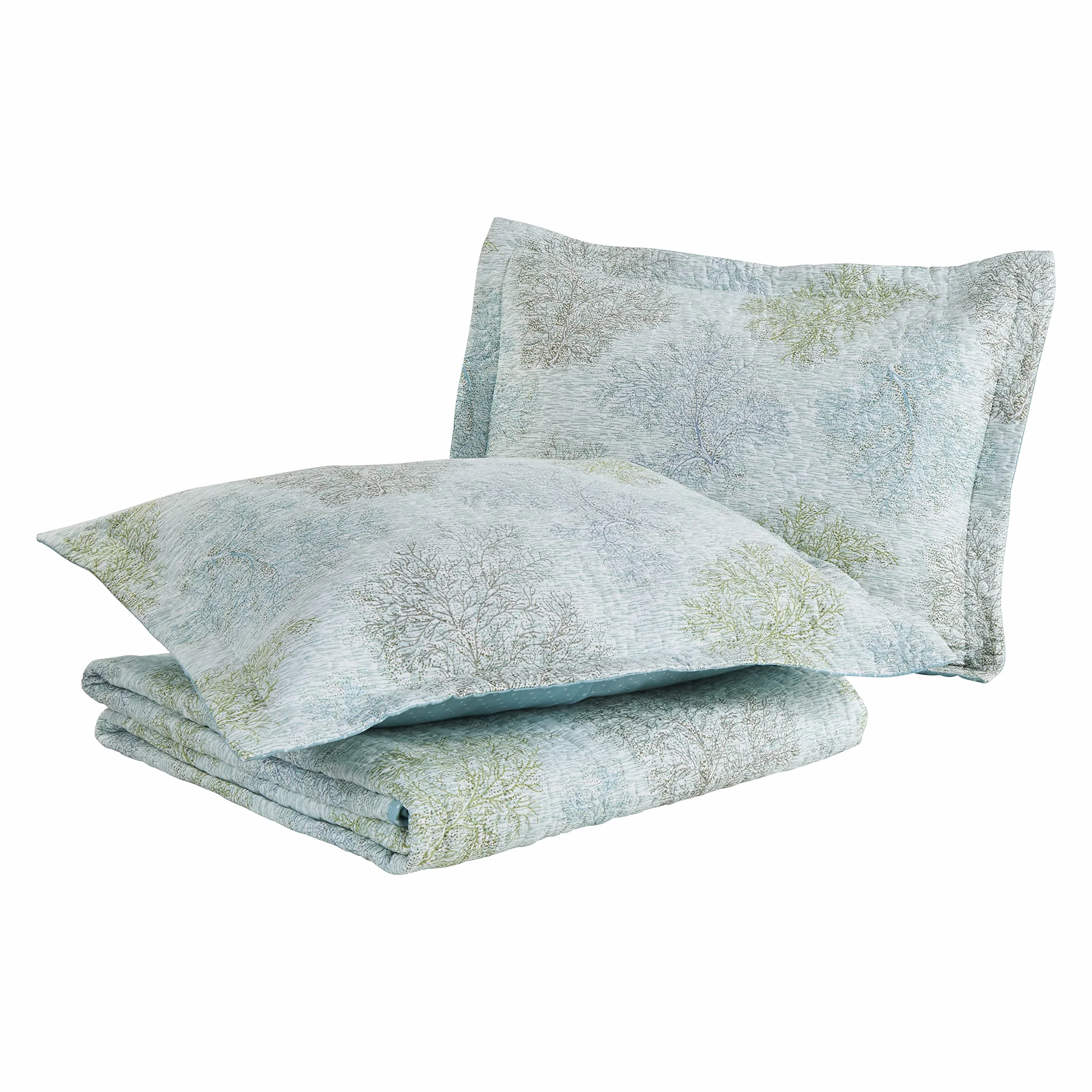 Laura Ashley Zestaw kołder – ultramiękka pościel całoroczna, dwustronna stylowa narzuta z pasującą poszewką, niebieska, podwójna