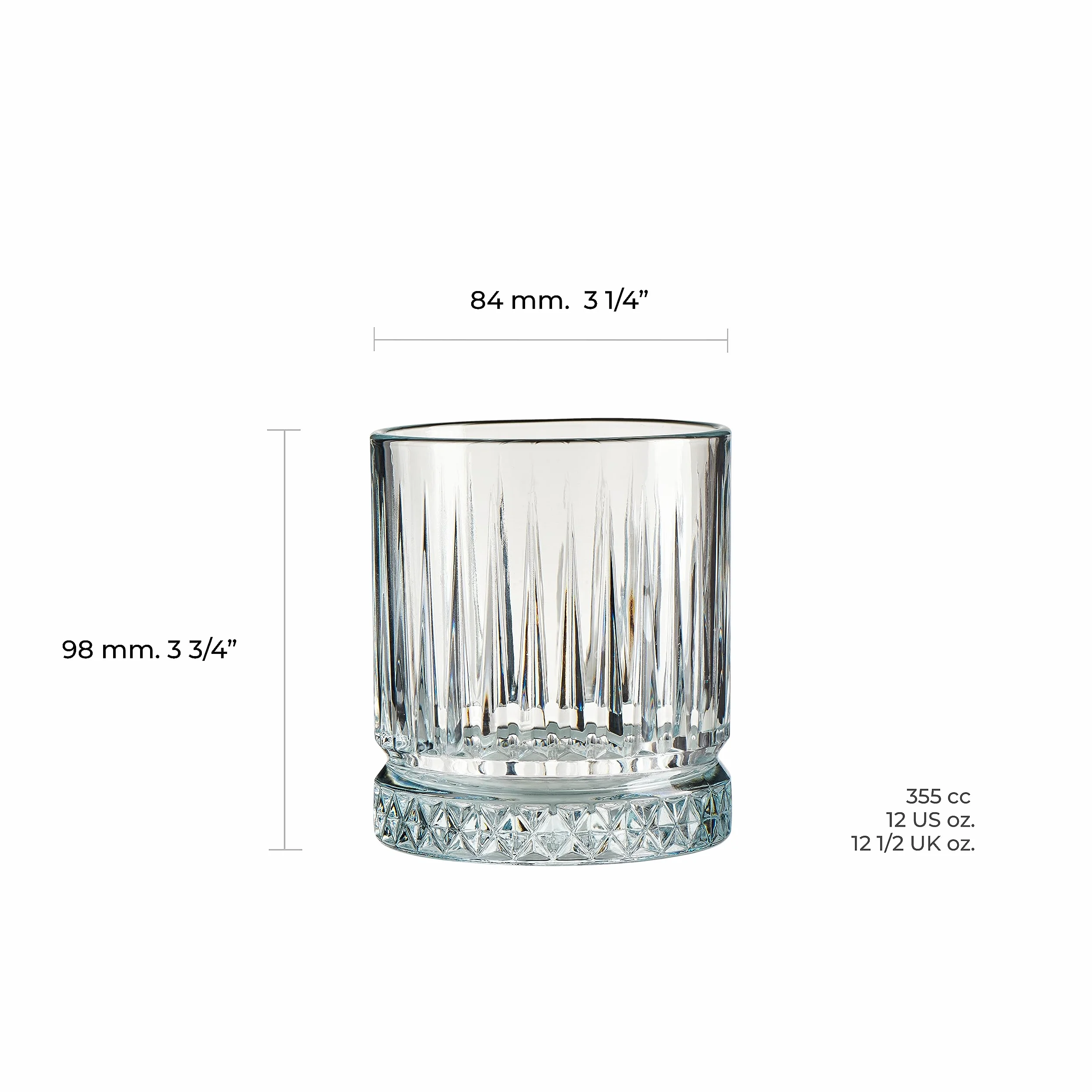 Pasabahce Zestaw 4 szklanek do whisky 330 ml