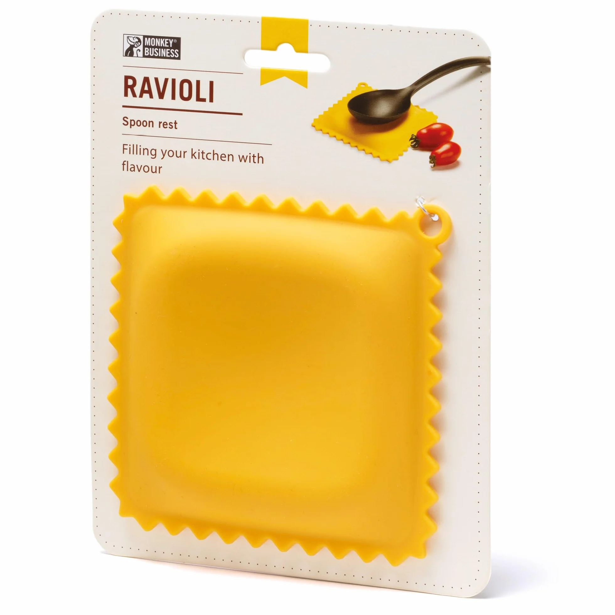 Monkey Business Półka na łyżki w kształcie ravioli | półka na łyżki do blatu kuchennego | fajny pomocnik kuchenny i akcesoria | z kolekcji różnych makaronów, wyjątkowych przyborów kuchennych